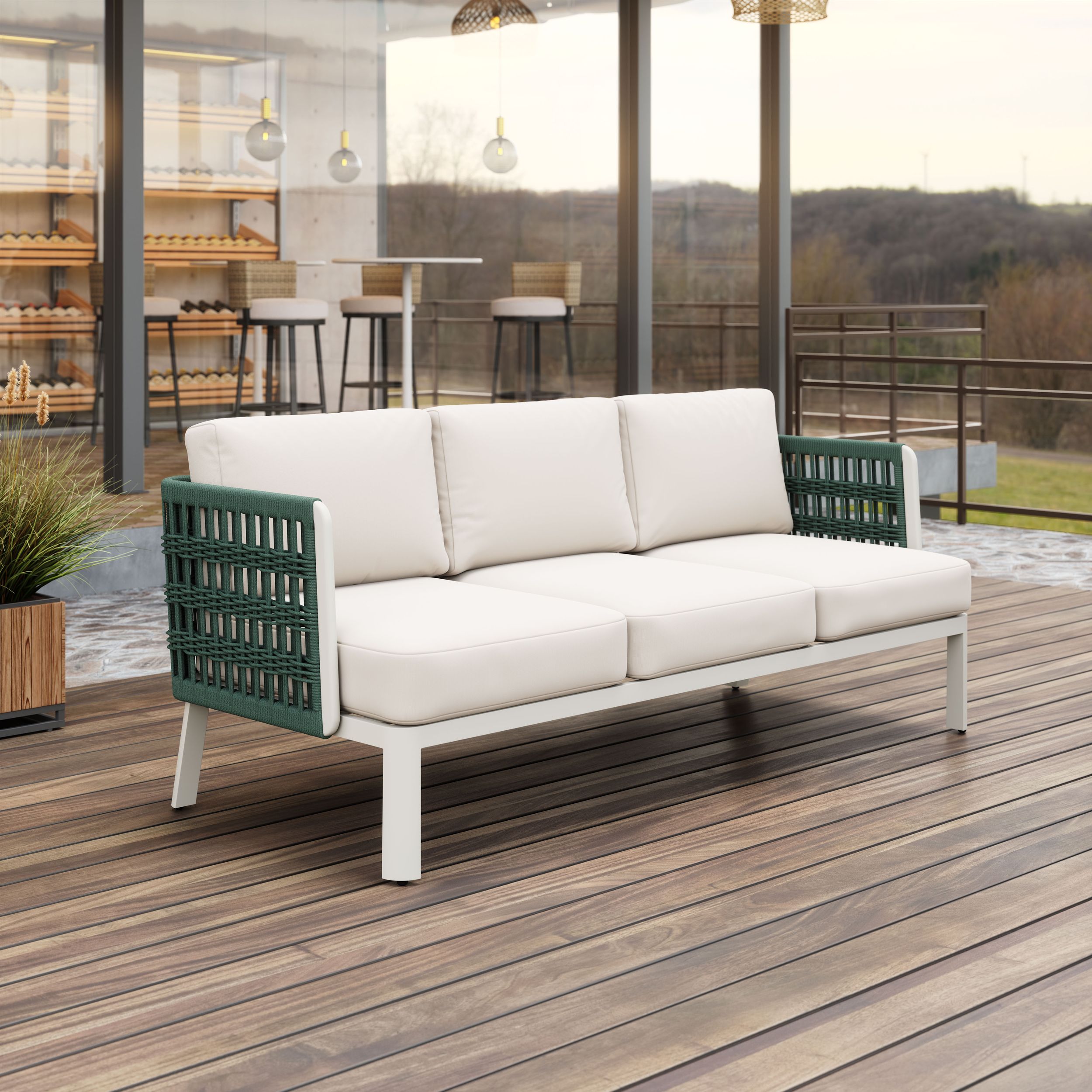 Bal Harbor Sofa White