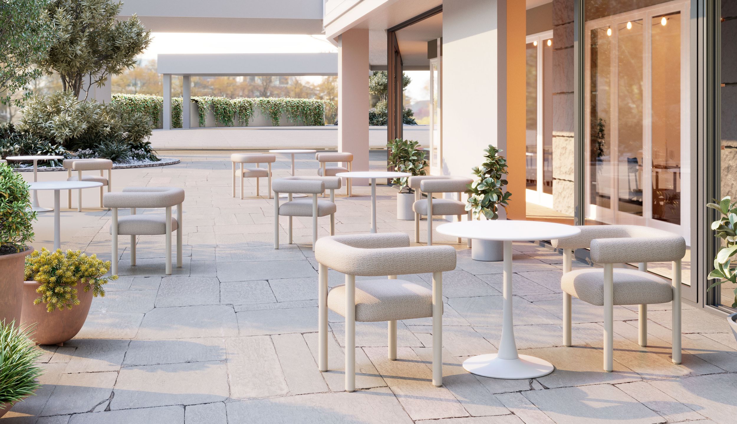 Sunbath Polyester/Aluminum Dining Chair