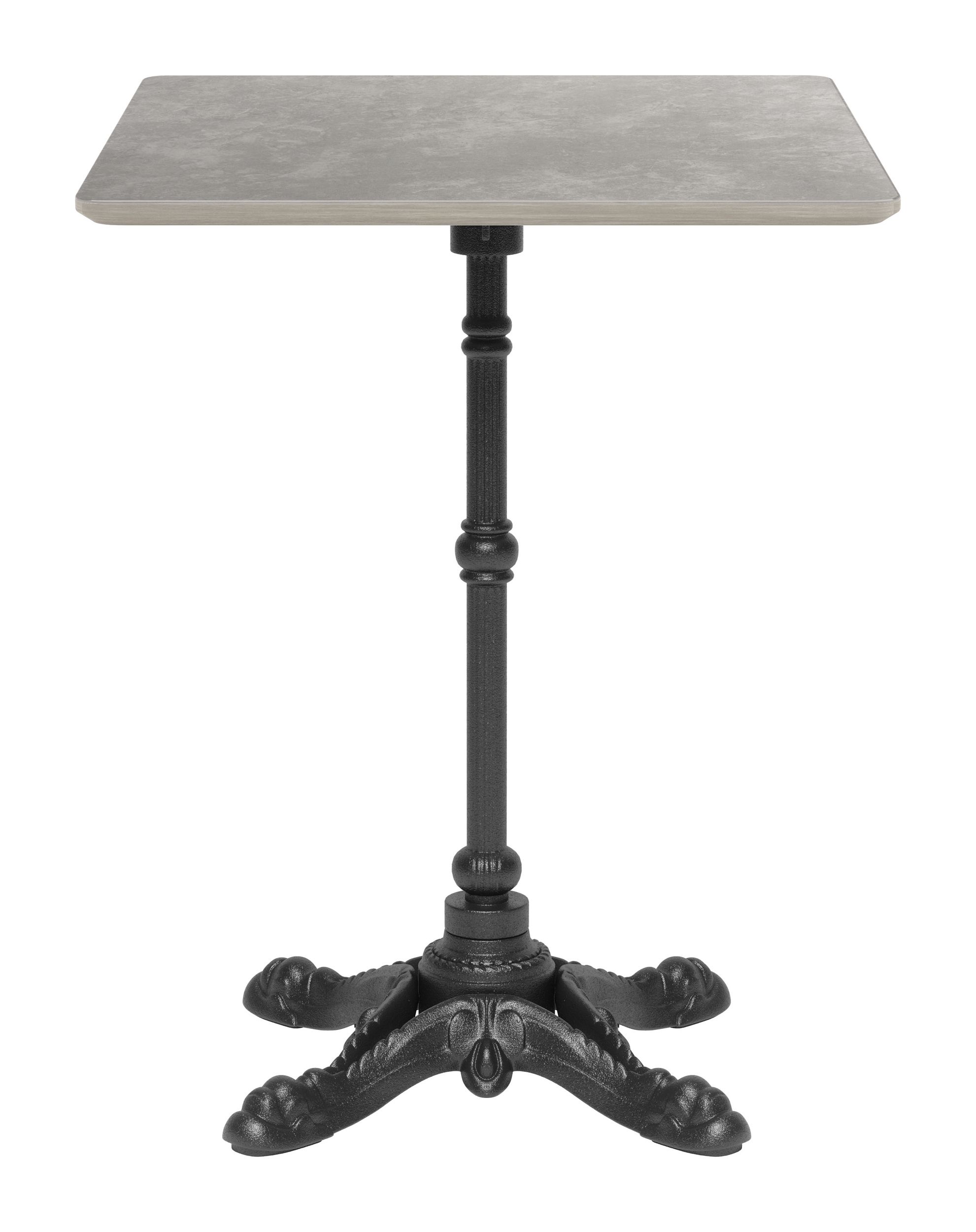 Alfresco Square Faux Concrete/Metal Outdoor Dining Table