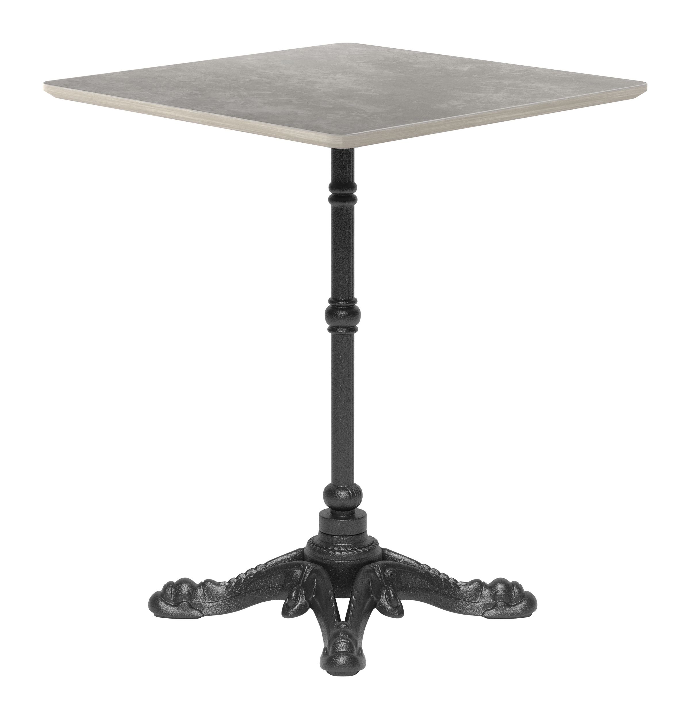 Alfresco Square Faux Concrete/Metal Outdoor Dining Table