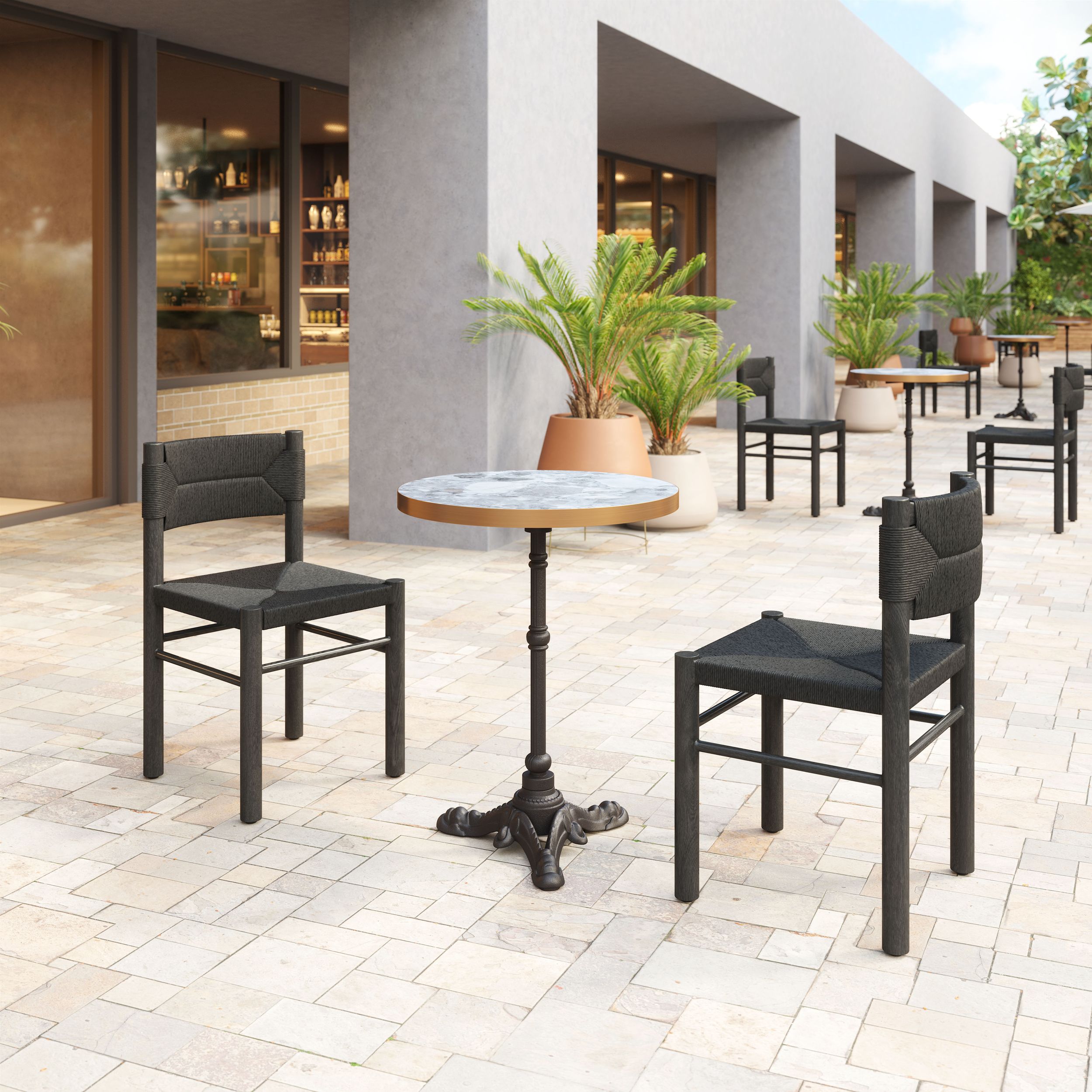 Gazebo Round MDF/Aluminum Dining Table