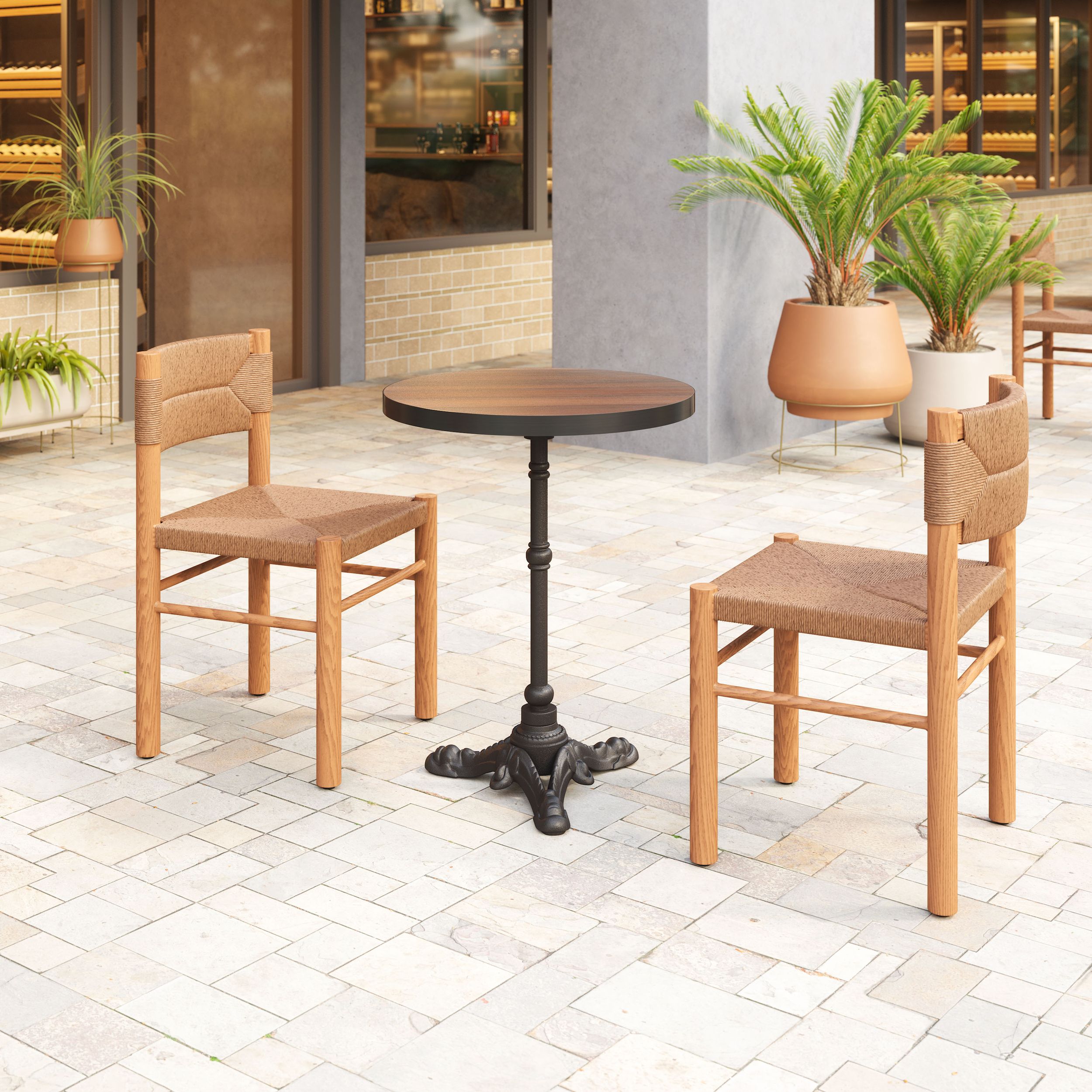 Gazebo Round MDF/Aluminum Dining Table