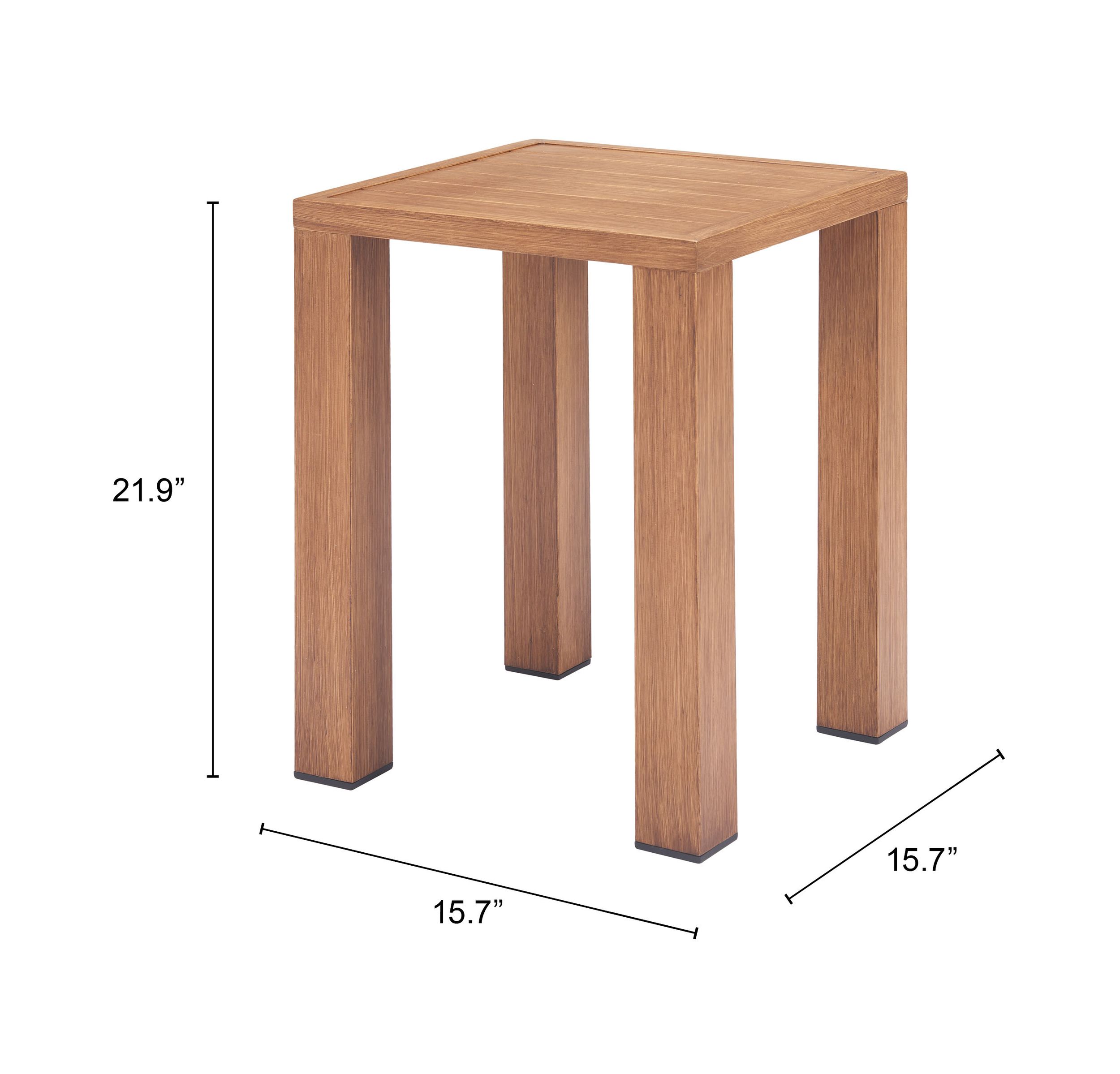 Regels Square Aluminum Side Table