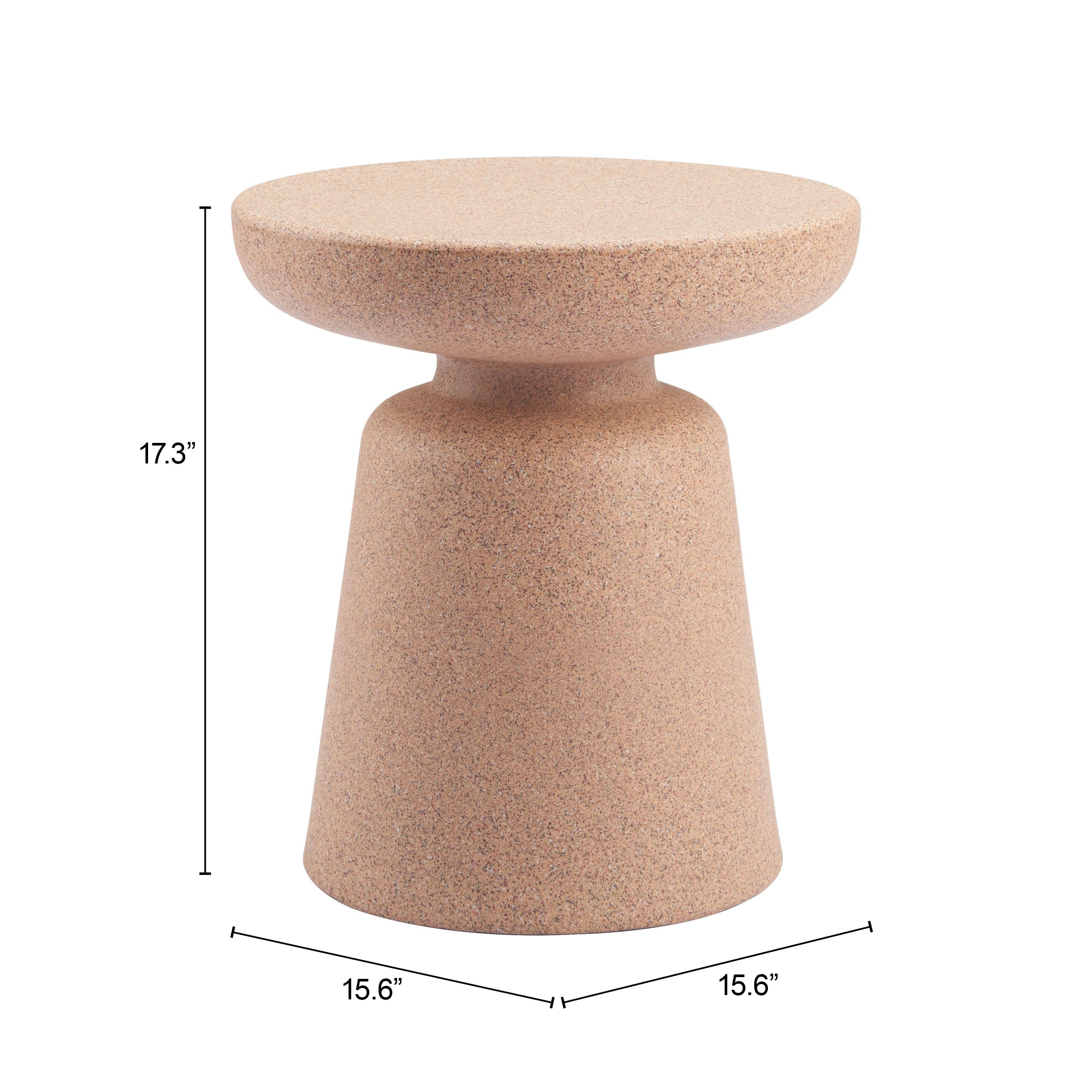 Tensen Round Polyethylene Outdoor End Table