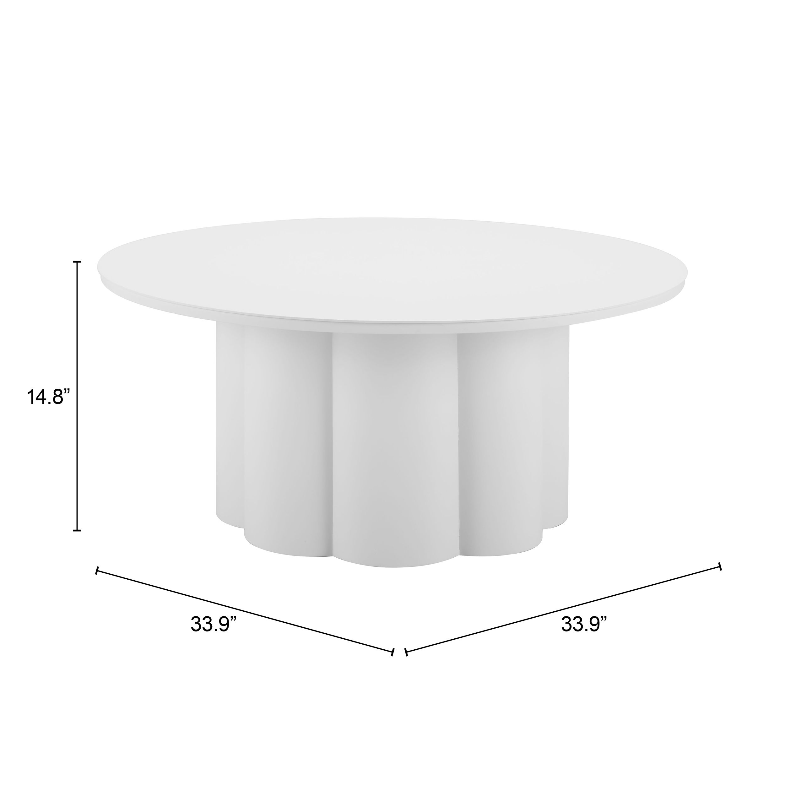 Palmier Round Aluminum Outdoor Coffee Table