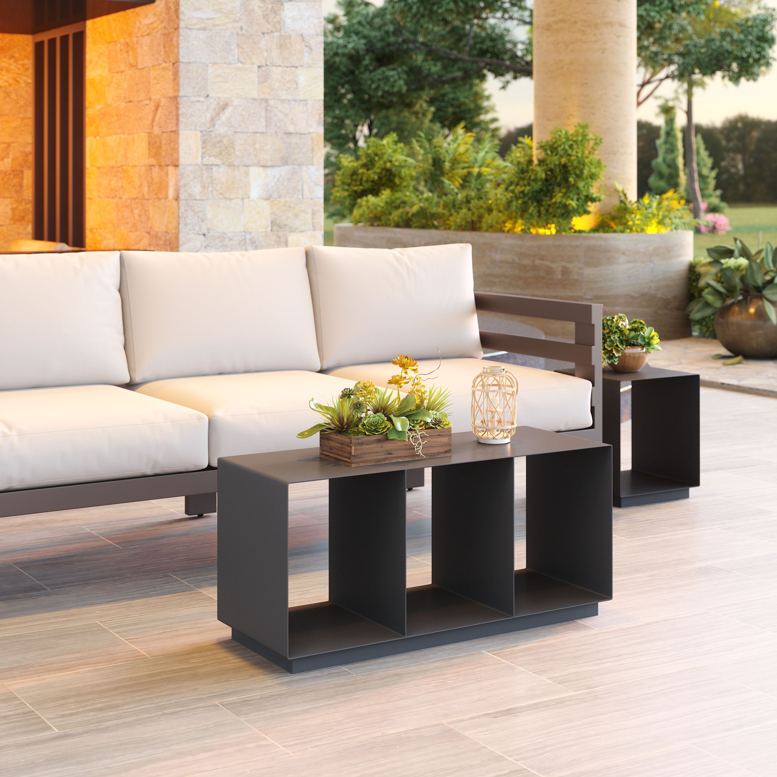 Kokos Rectangular Aluminum Outdoor Coffee Table