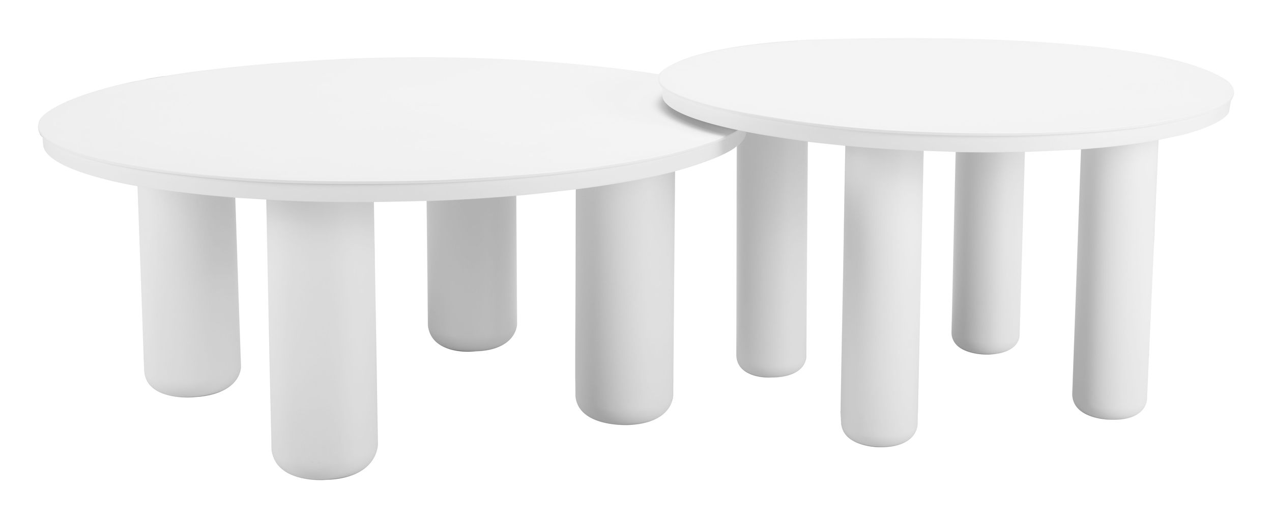 Ola Round Aluminum Outdoor Coffee Table Set