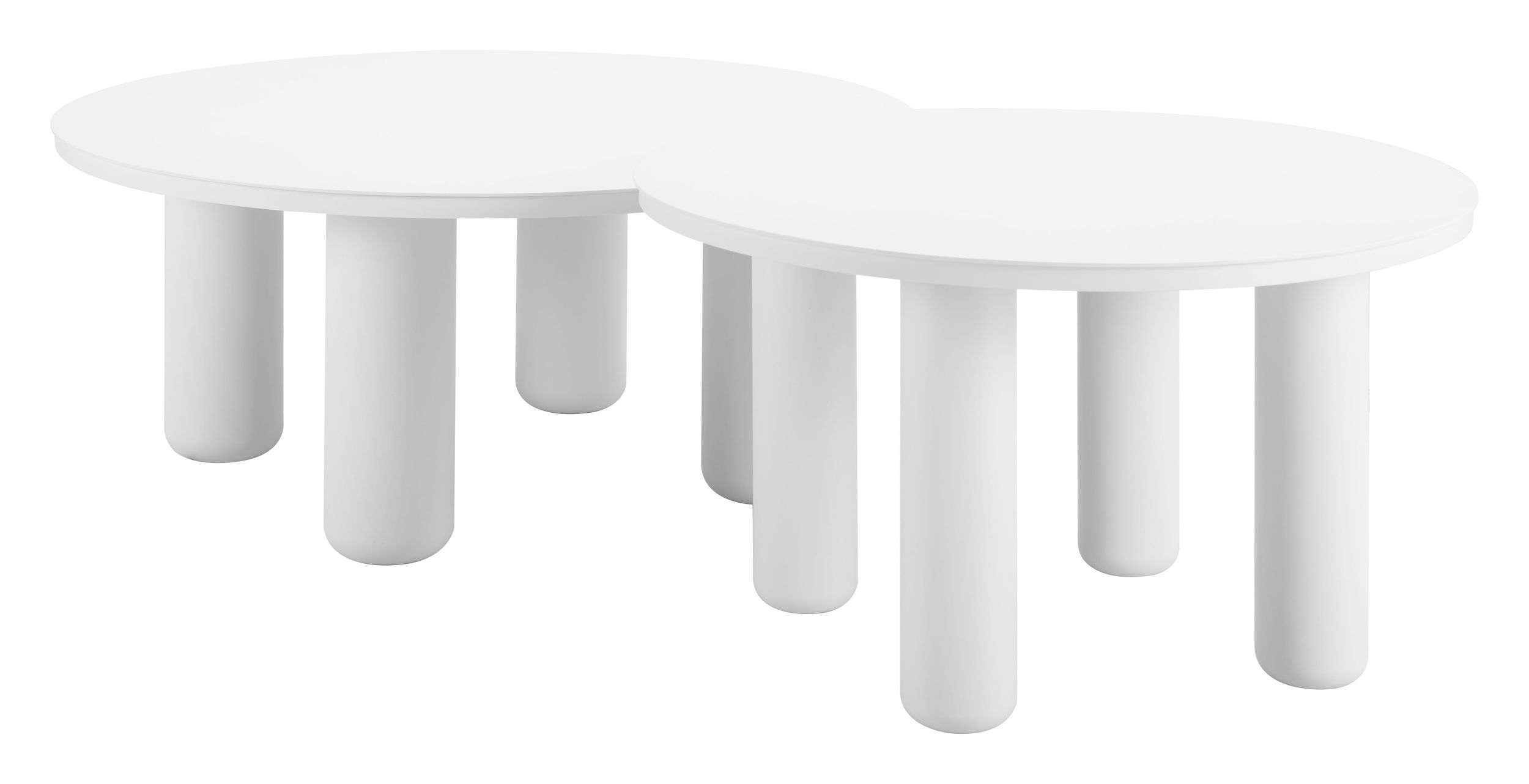 Ola Round Aluminum Outdoor Coffee Table Set
