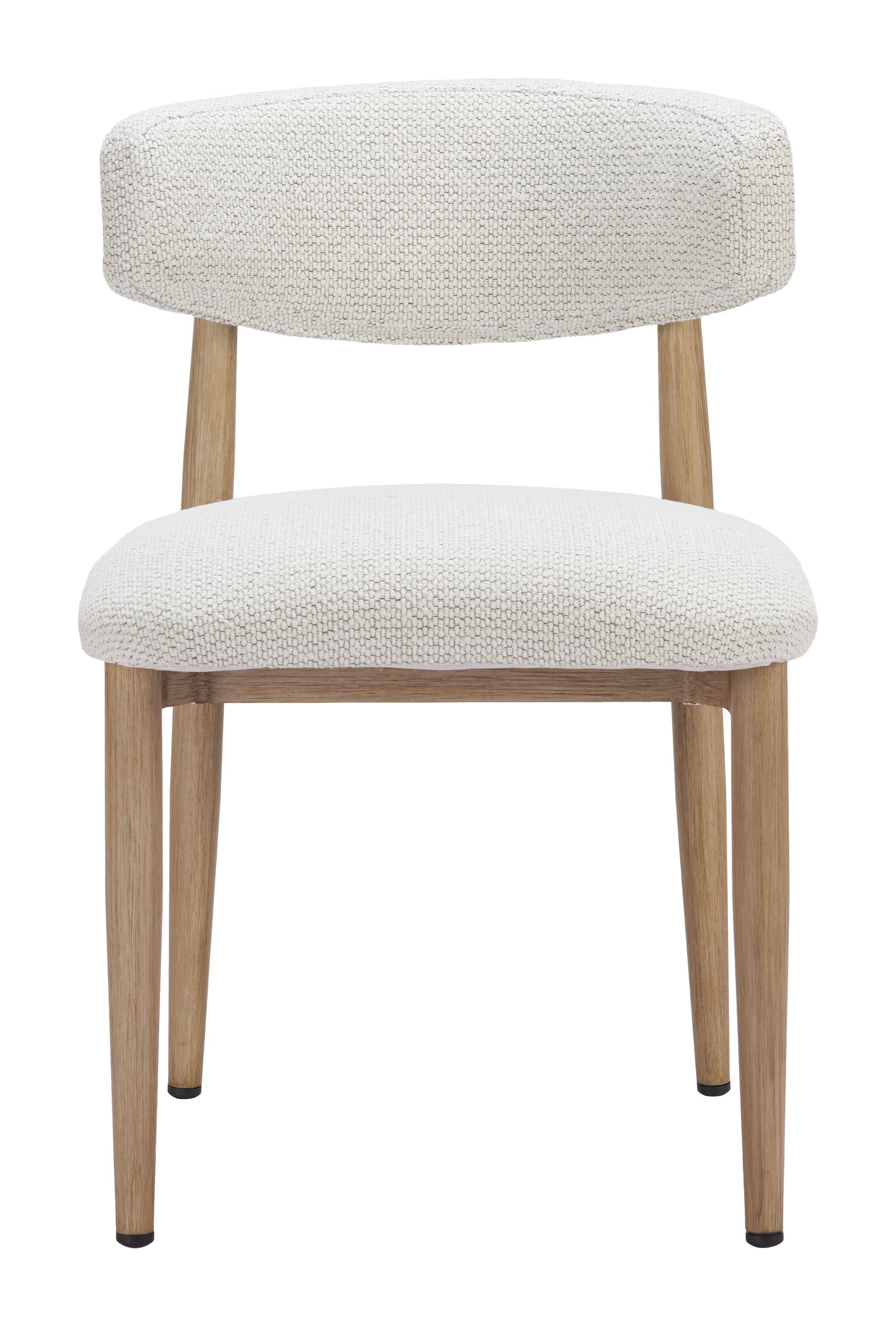 Bege Olefin/Aluminum Outdoor Dining Chair