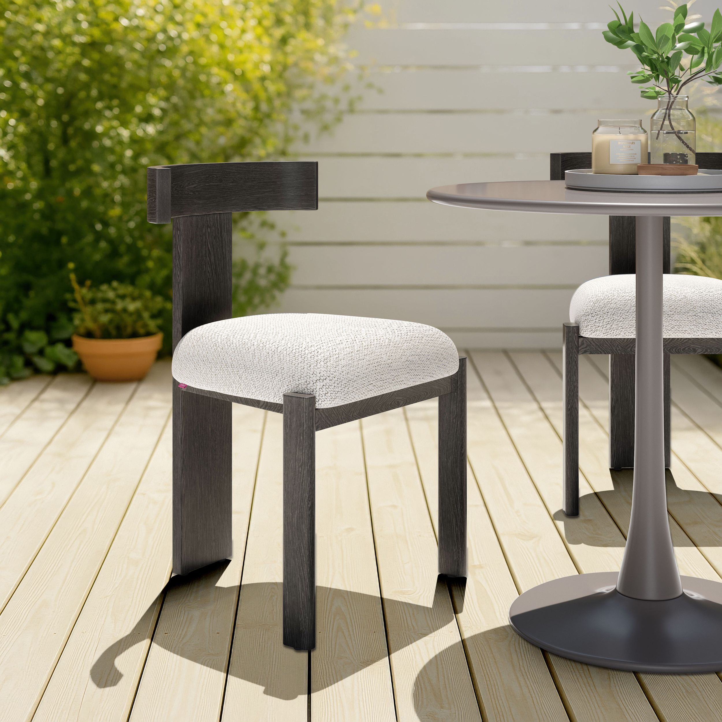 Tiana Olefin/Aluminum Dining Chair