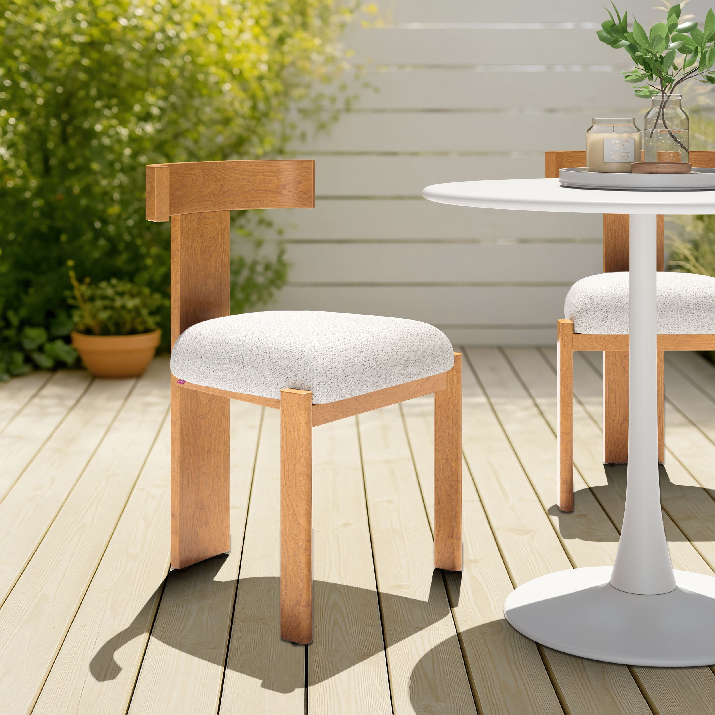 Tiana Olefin/Aluminum Dining Chair