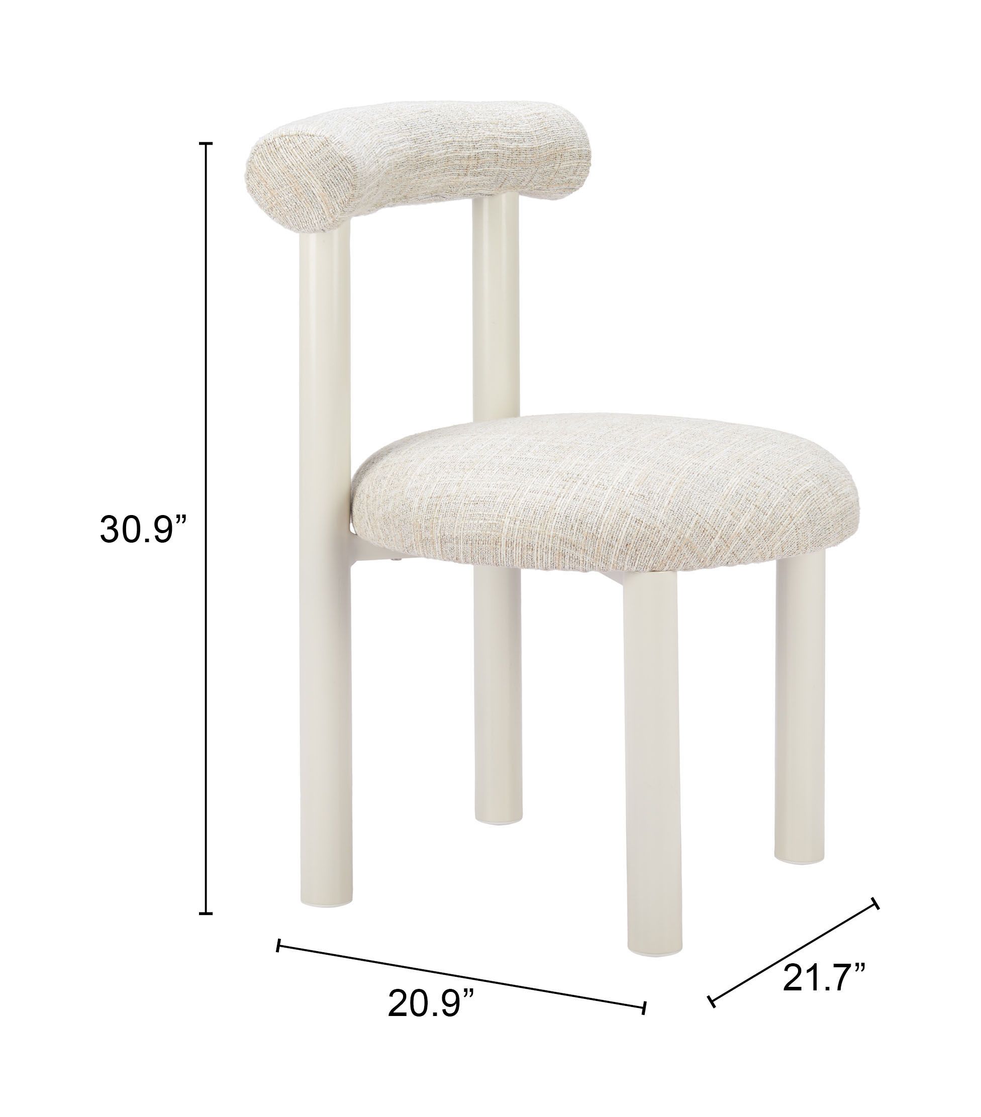 Ceres Olefin/Aluminum Dining Chair