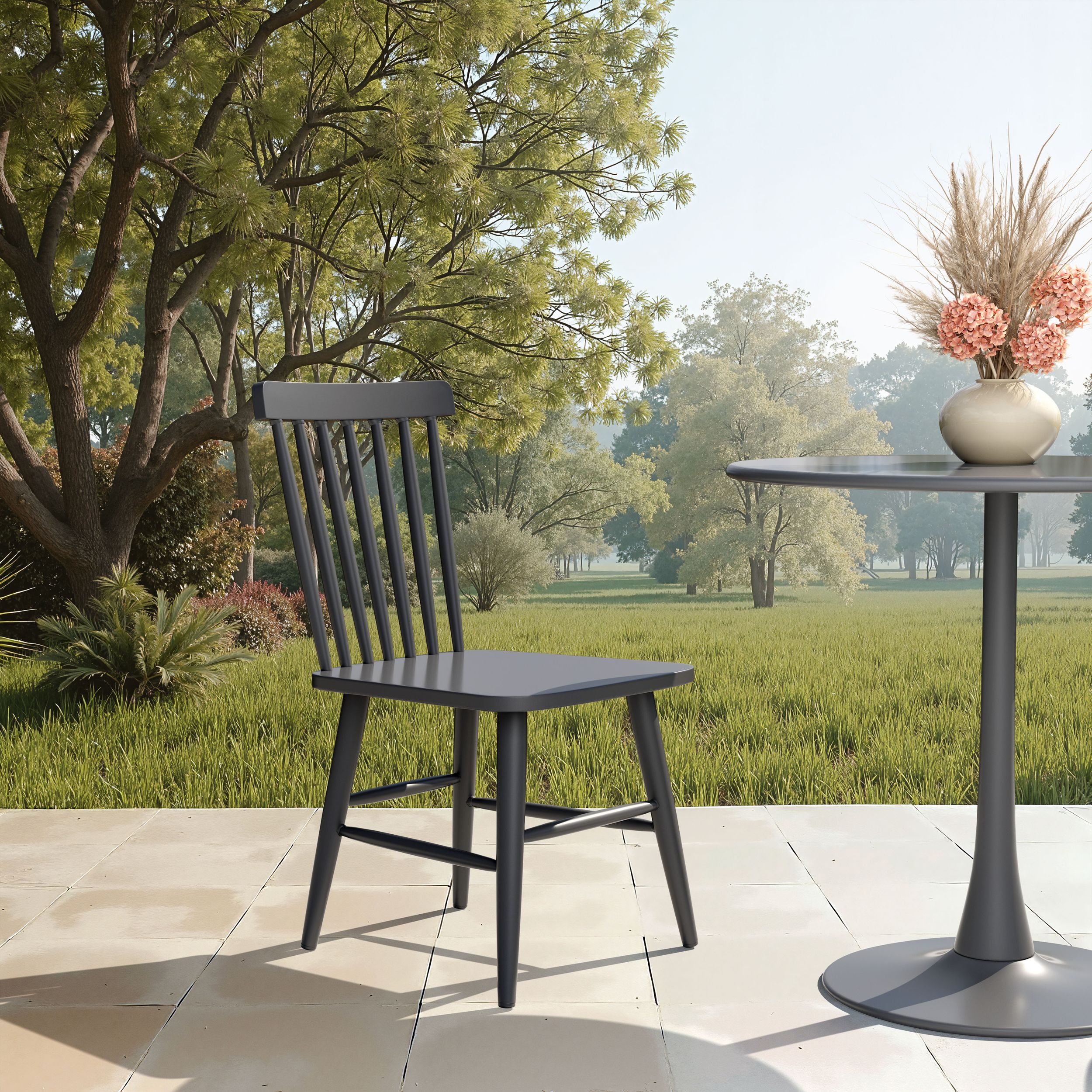 Zeilen Aluminum Dining Chair