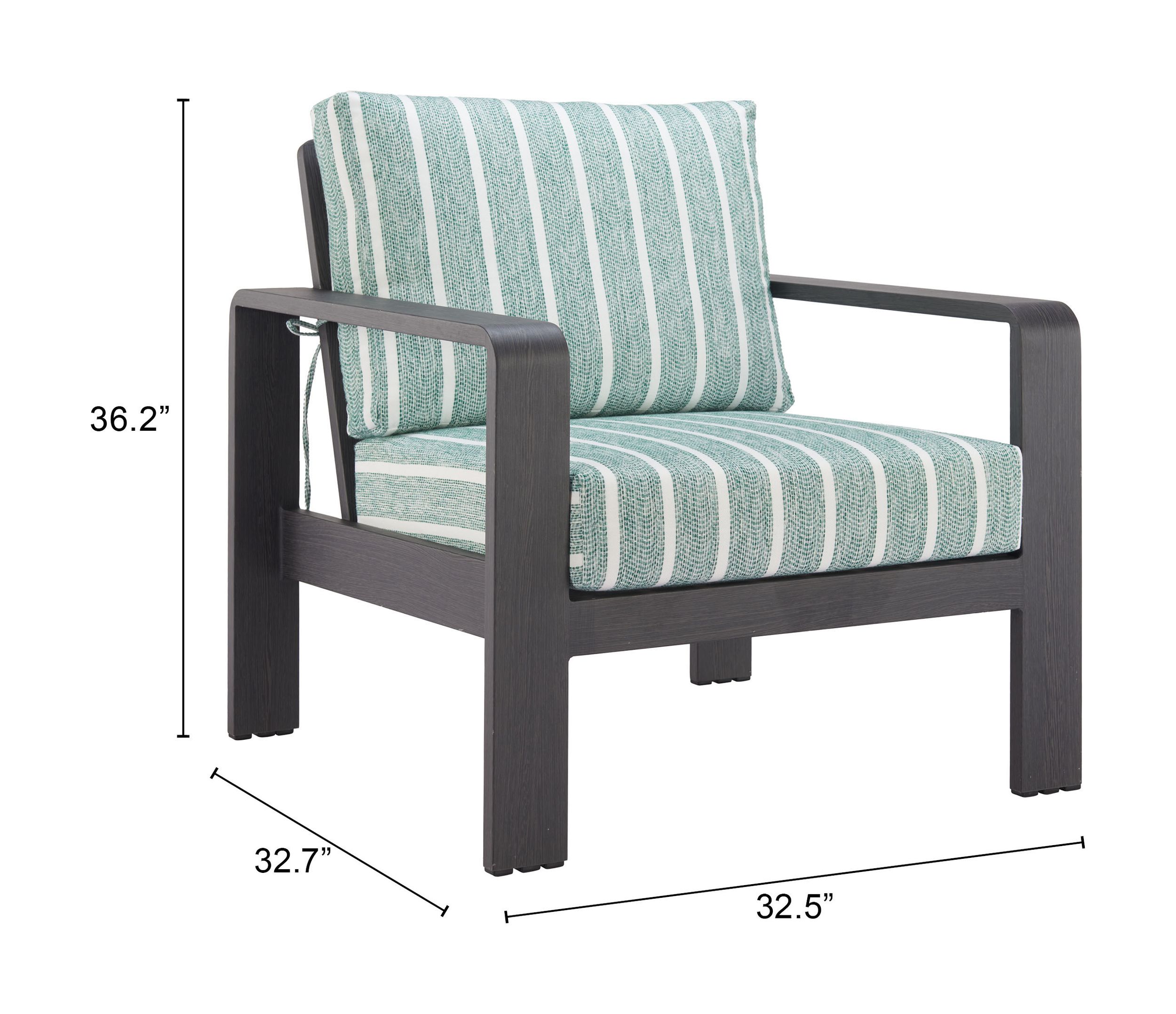 Rolig Olefin/Aluminum Outdoor Armchair