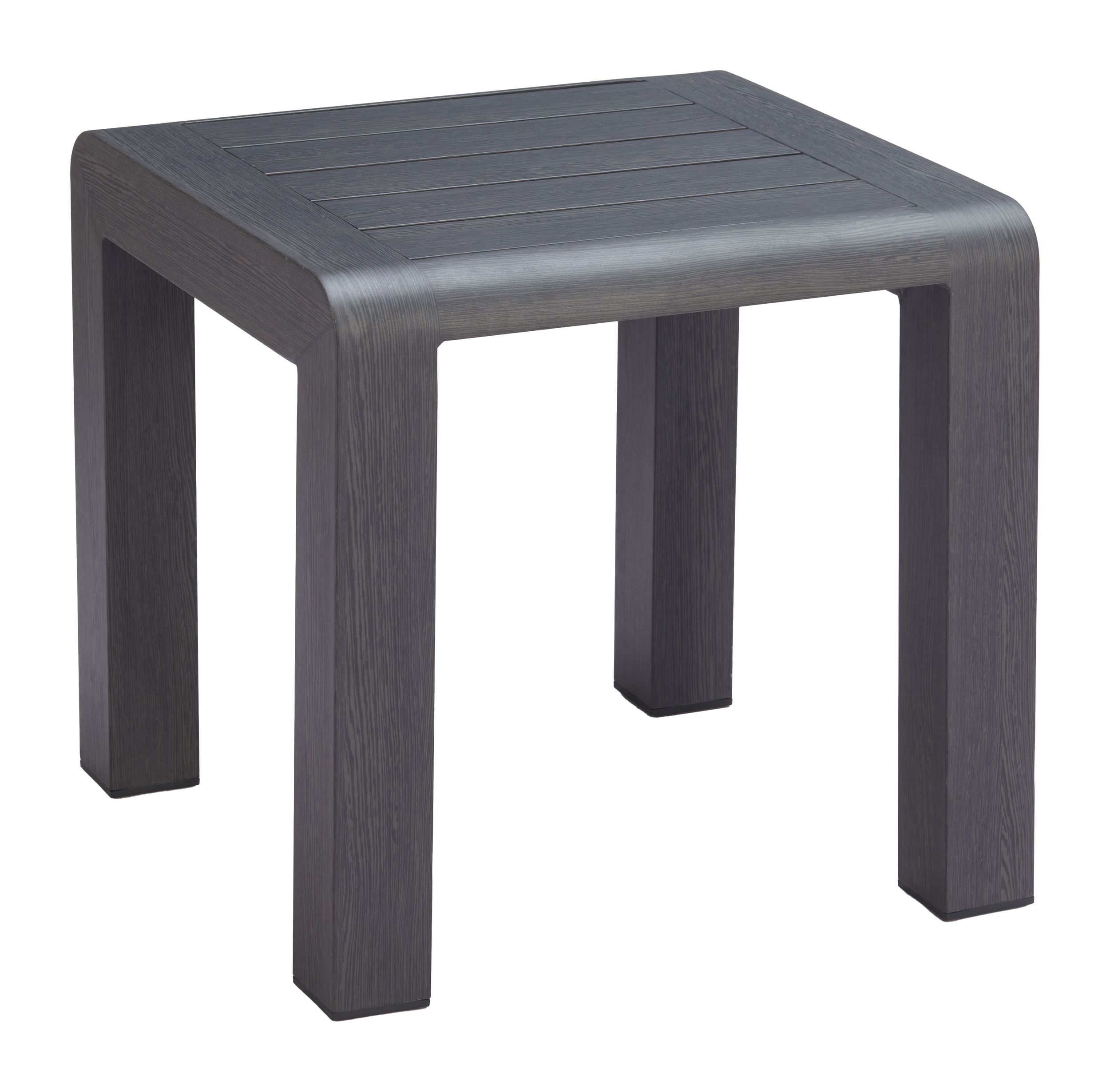 Rolig Square Aluminum Outdoor Side Table