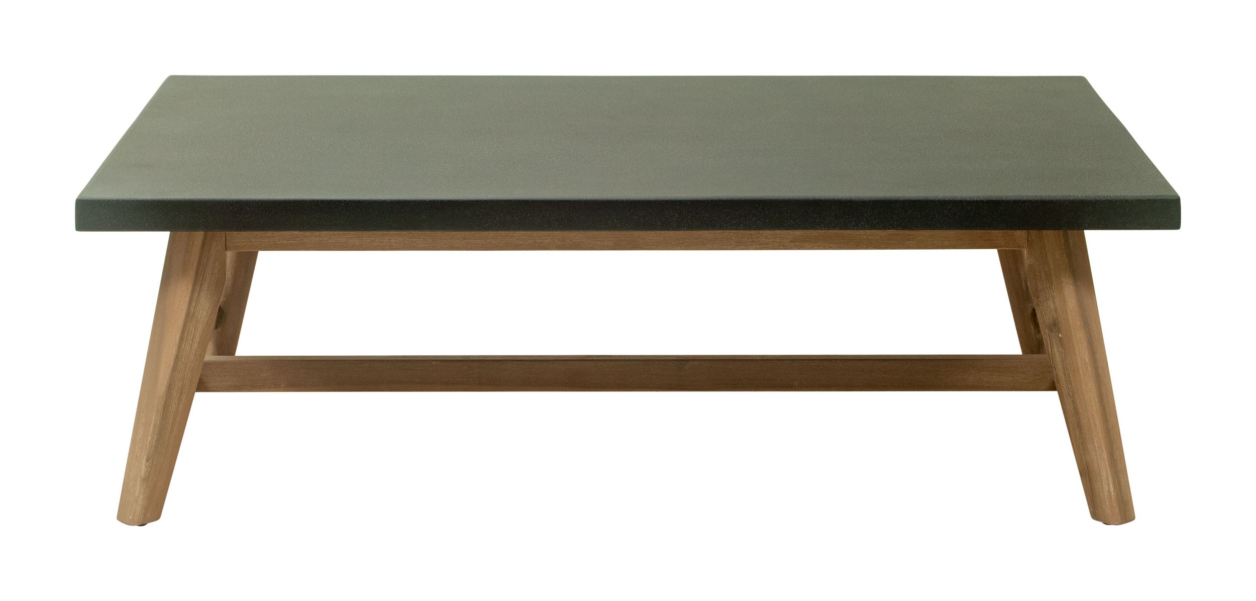 Dert Rectangular Faux Concrete/Wood Coffee Table