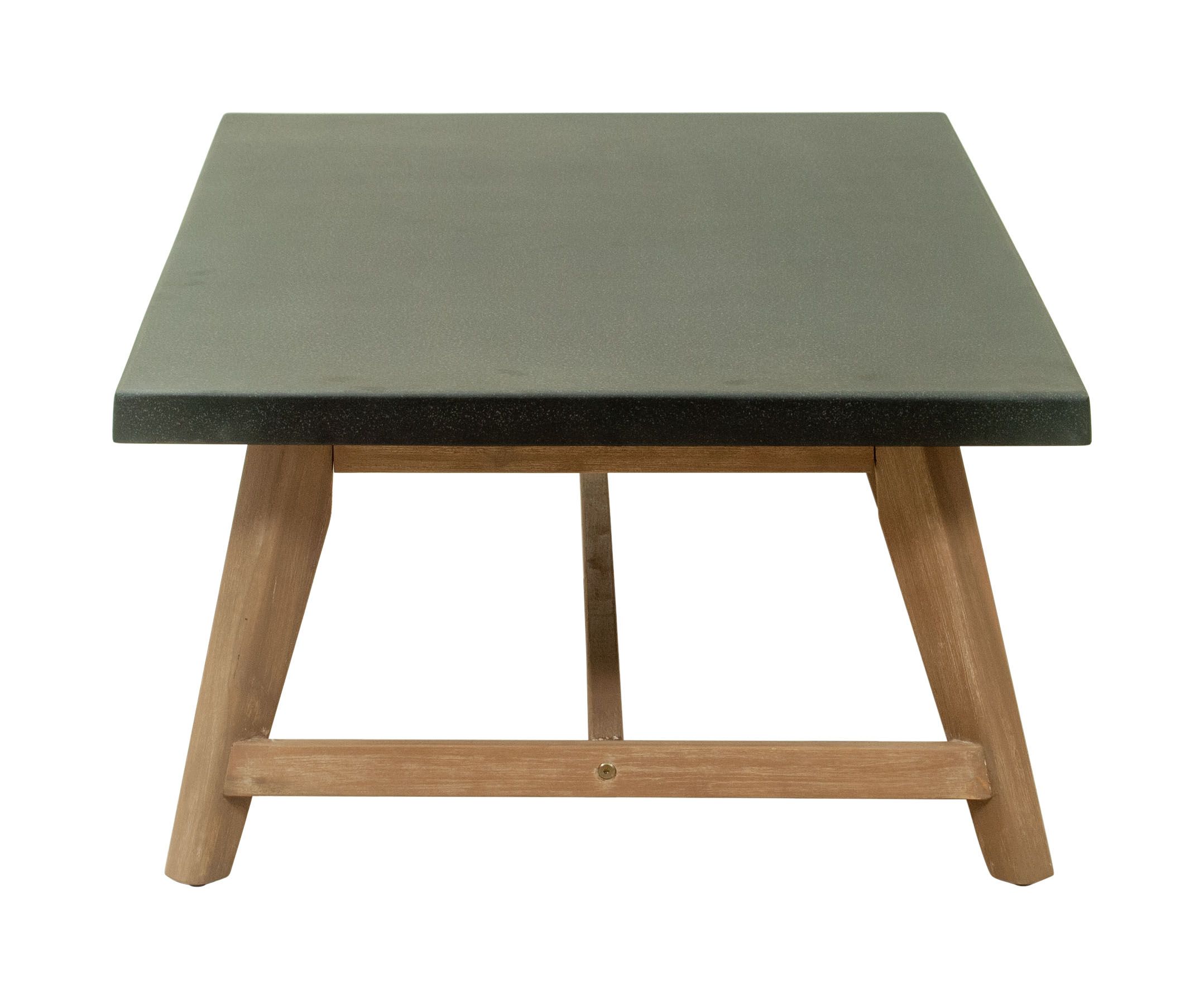 Dert Rectangular Faux Concrete/Wood Coffee Table