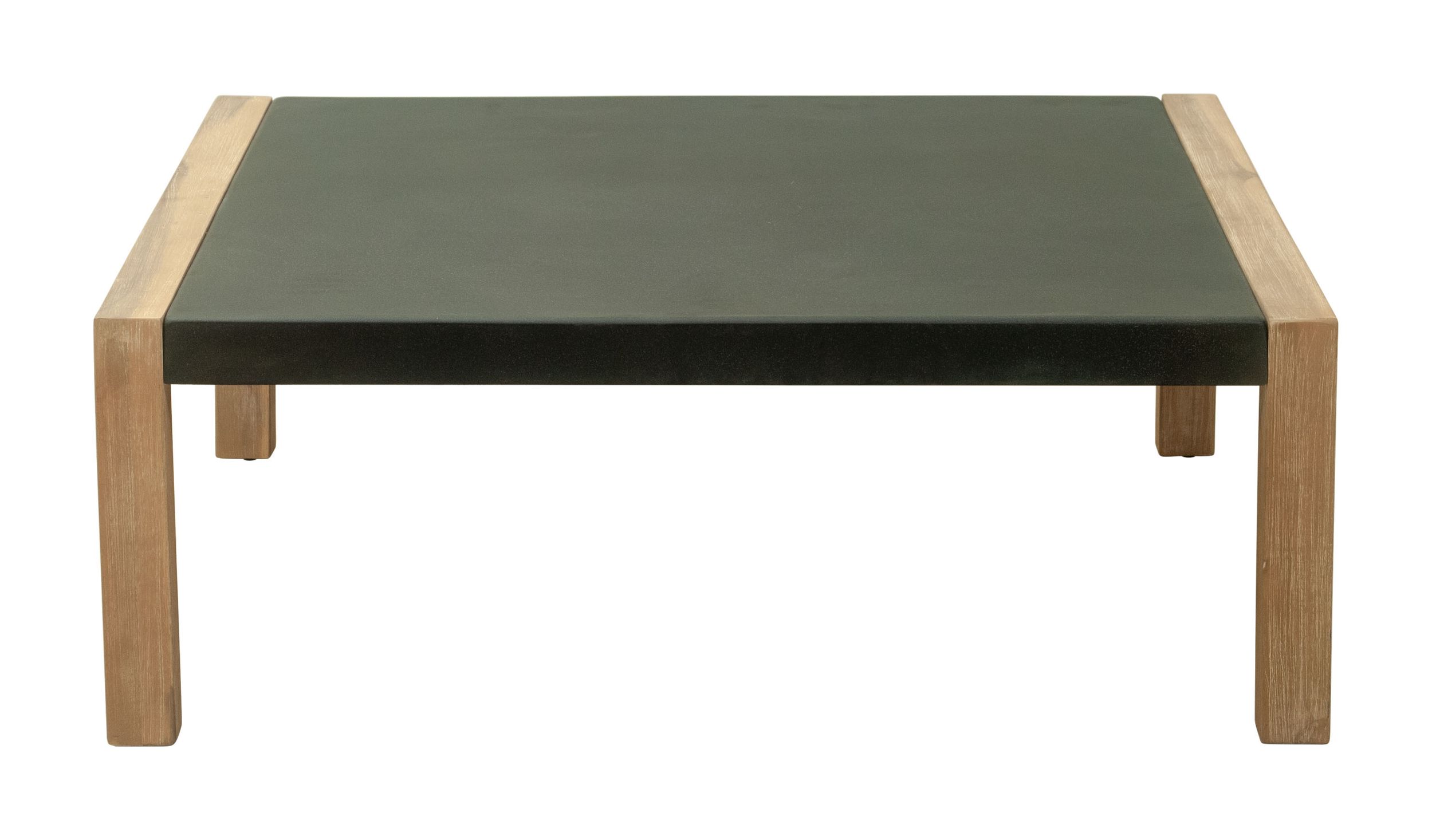 Teras Square Faux Concrete/Wood Outdoor Coffee Table