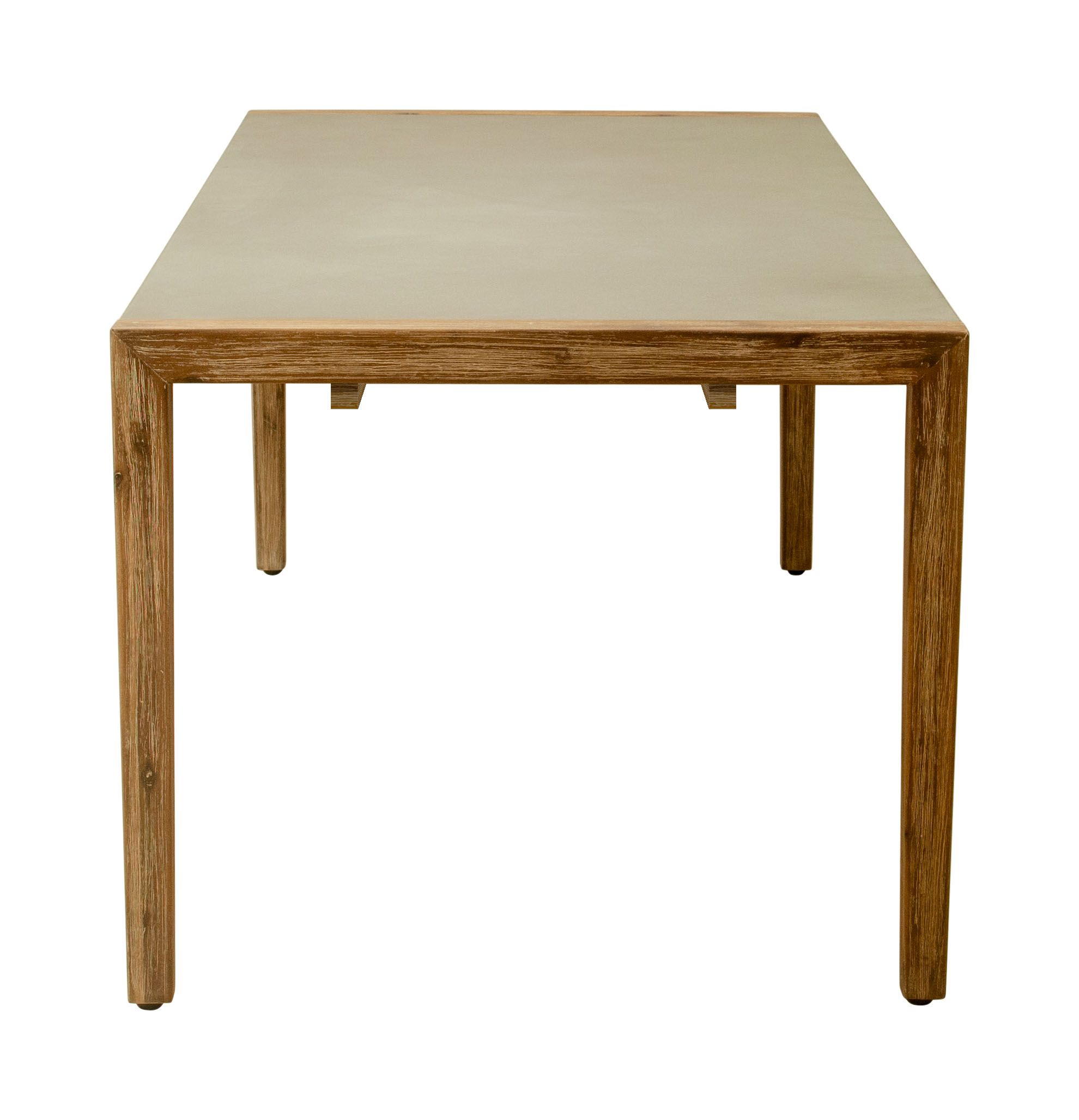 Kata Rectangular Faux Concrete/Wood Dining Table
