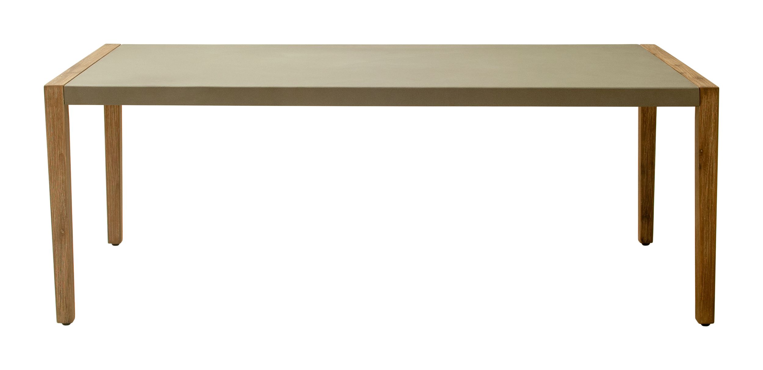 Kata Rectangular Faux Concrete/Wood Dining Table