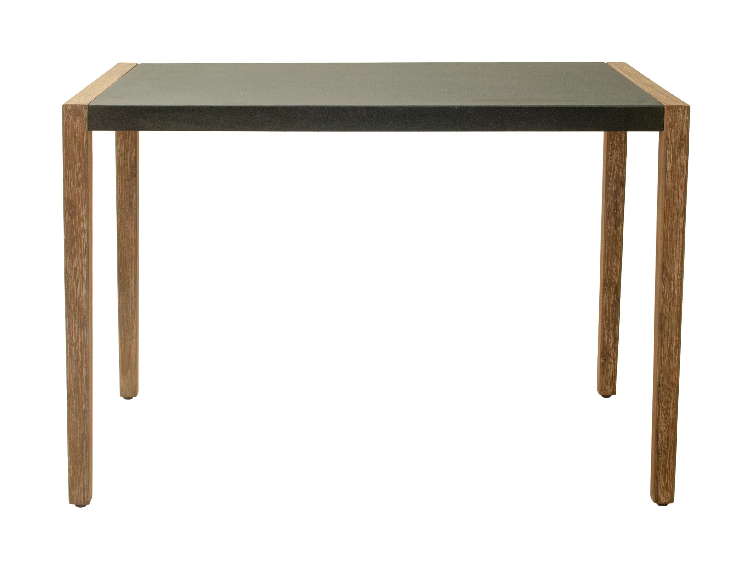 Kata Rectangular Faux Concrete/Wood Counter Table