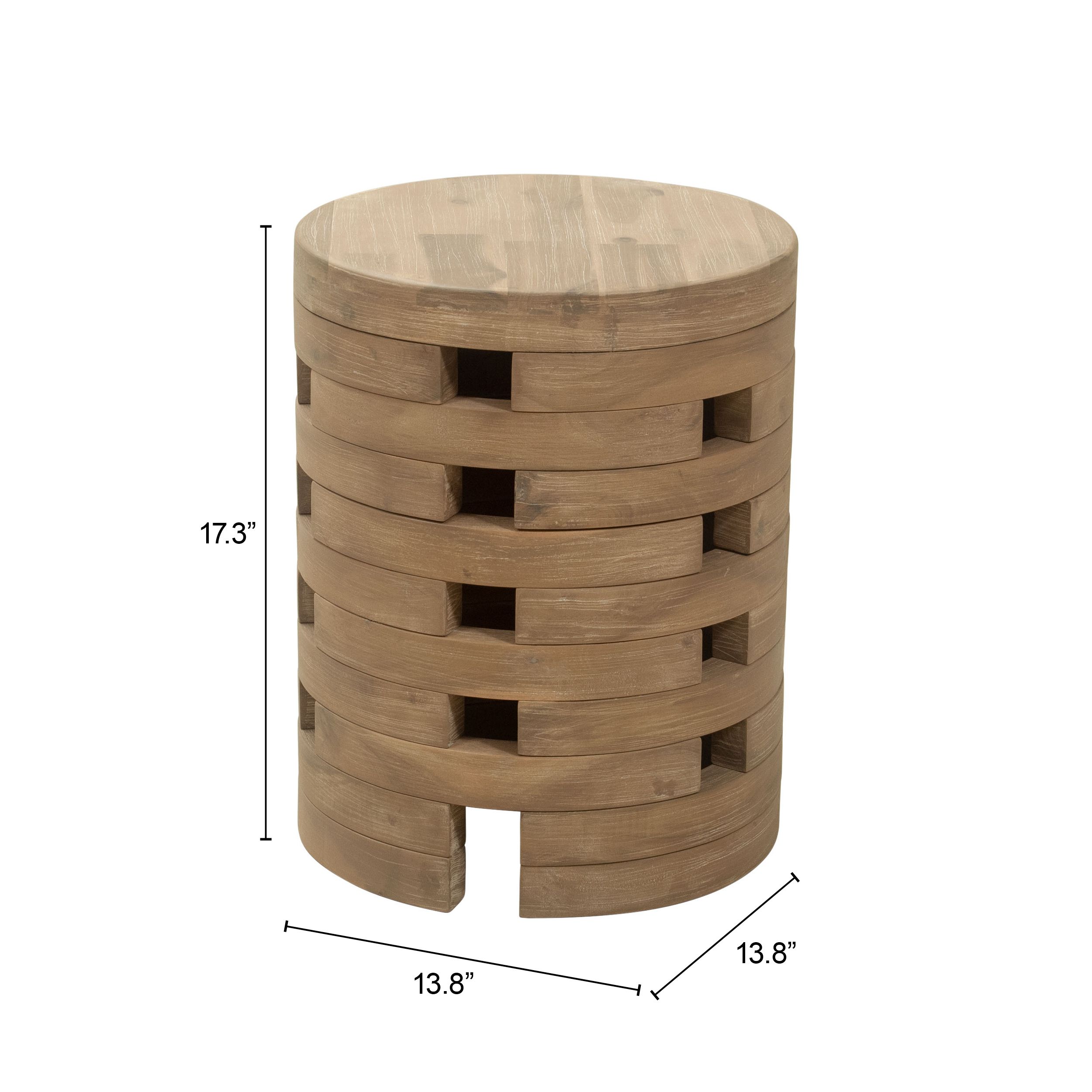 Mado Round Wood Side Table