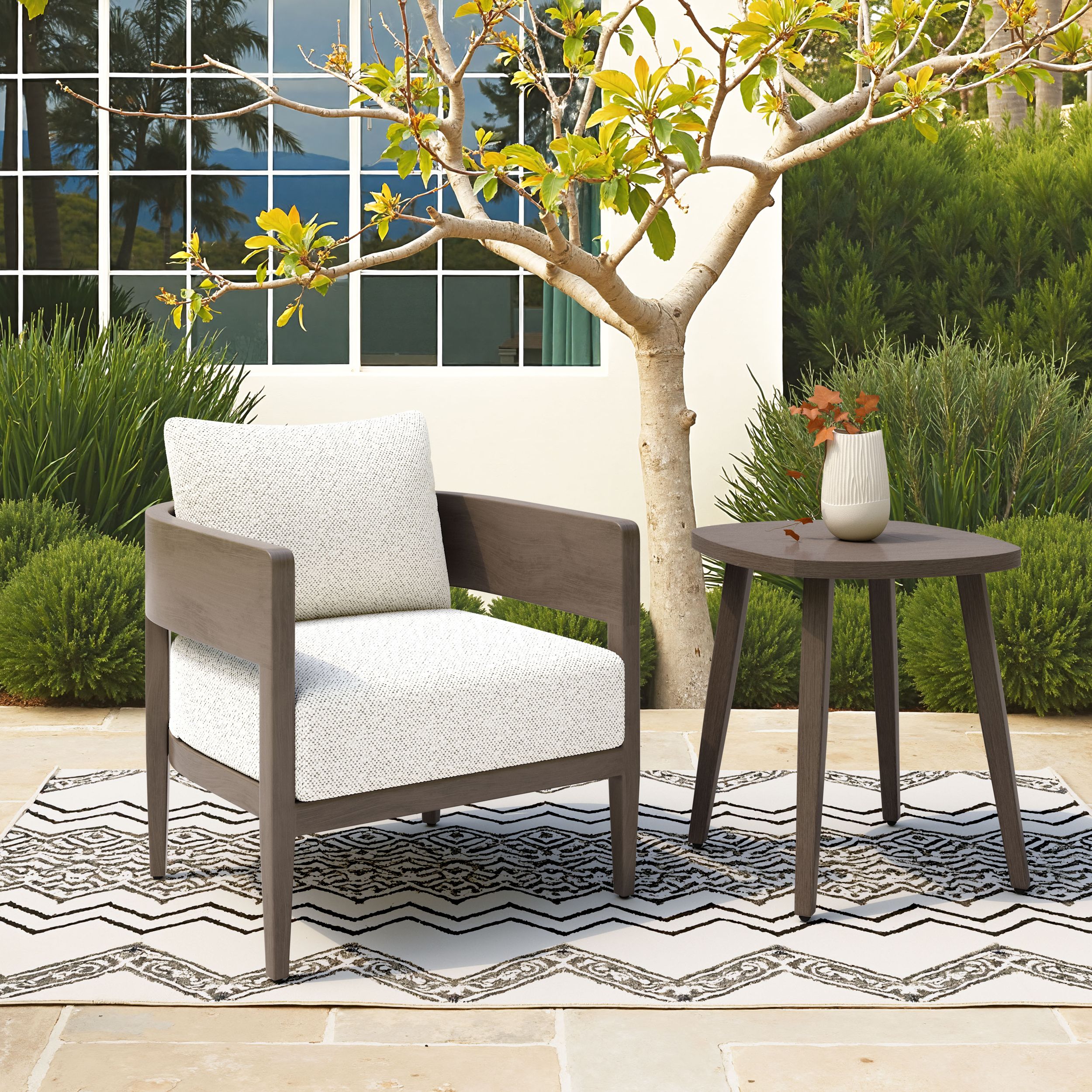 Foret Olefin/Aluminum Outdoor Armchair