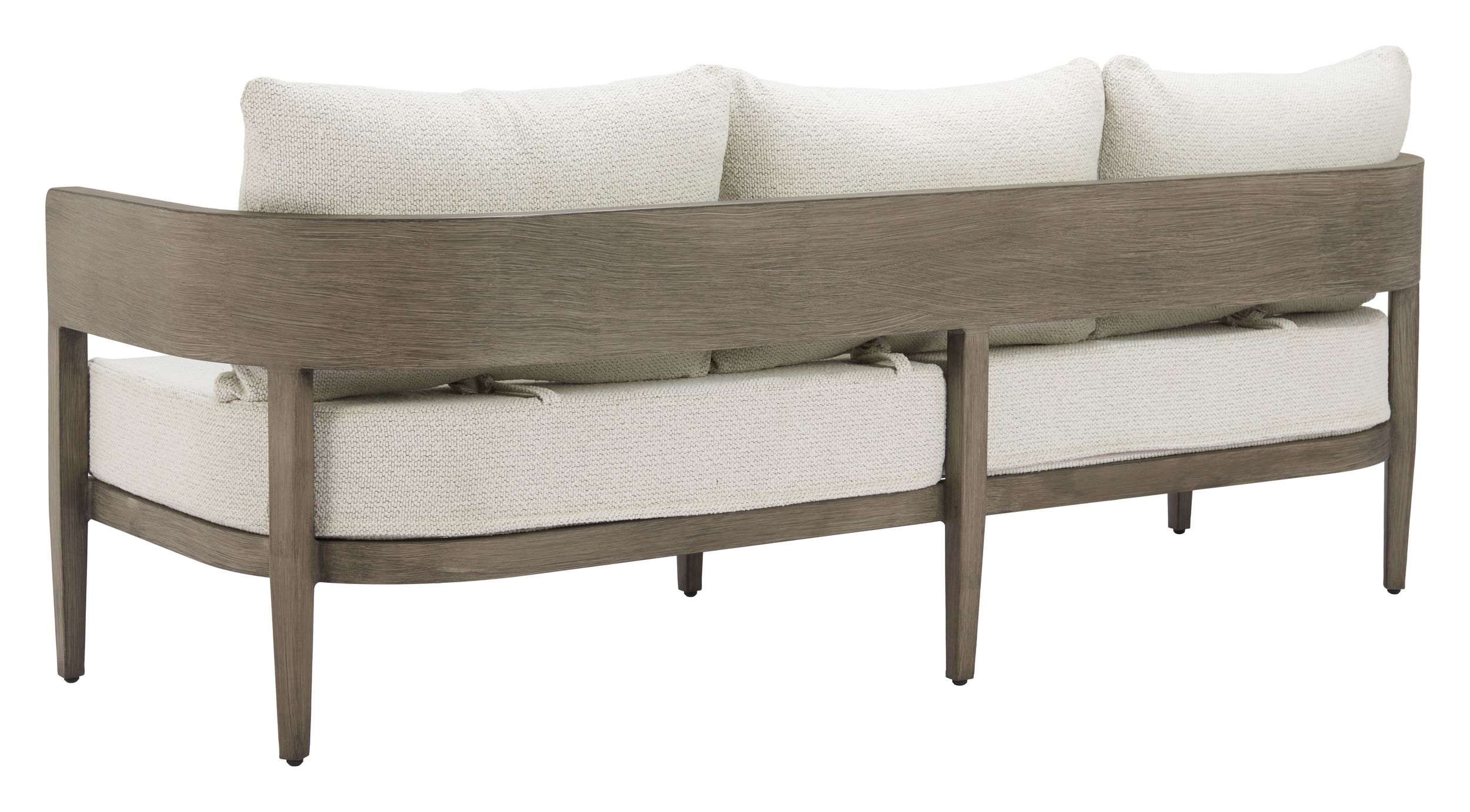 Hot Selling French Style Three Seats Wooden Frame Linen Sofa
