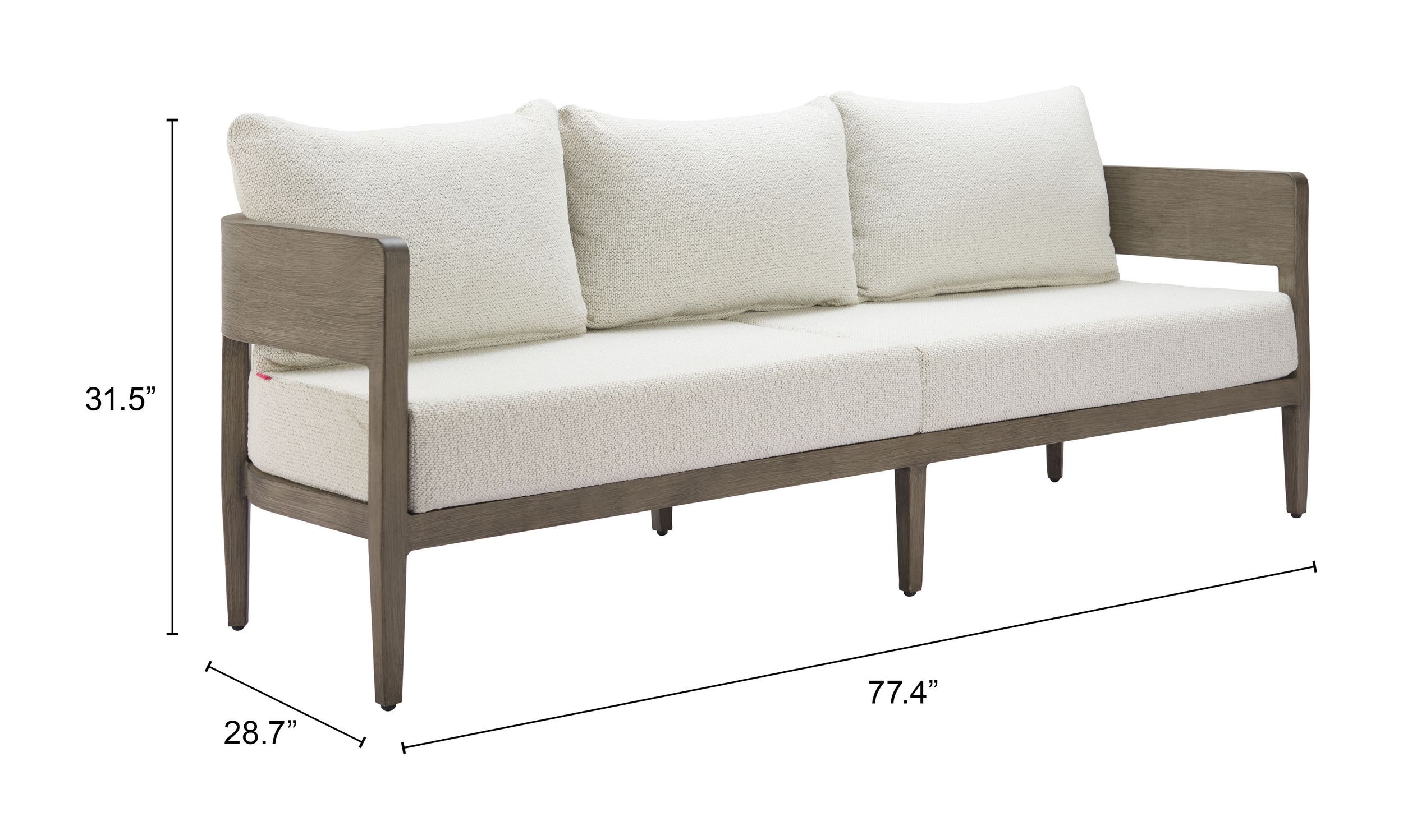 Punta Mita Teak Outdoor Sofa