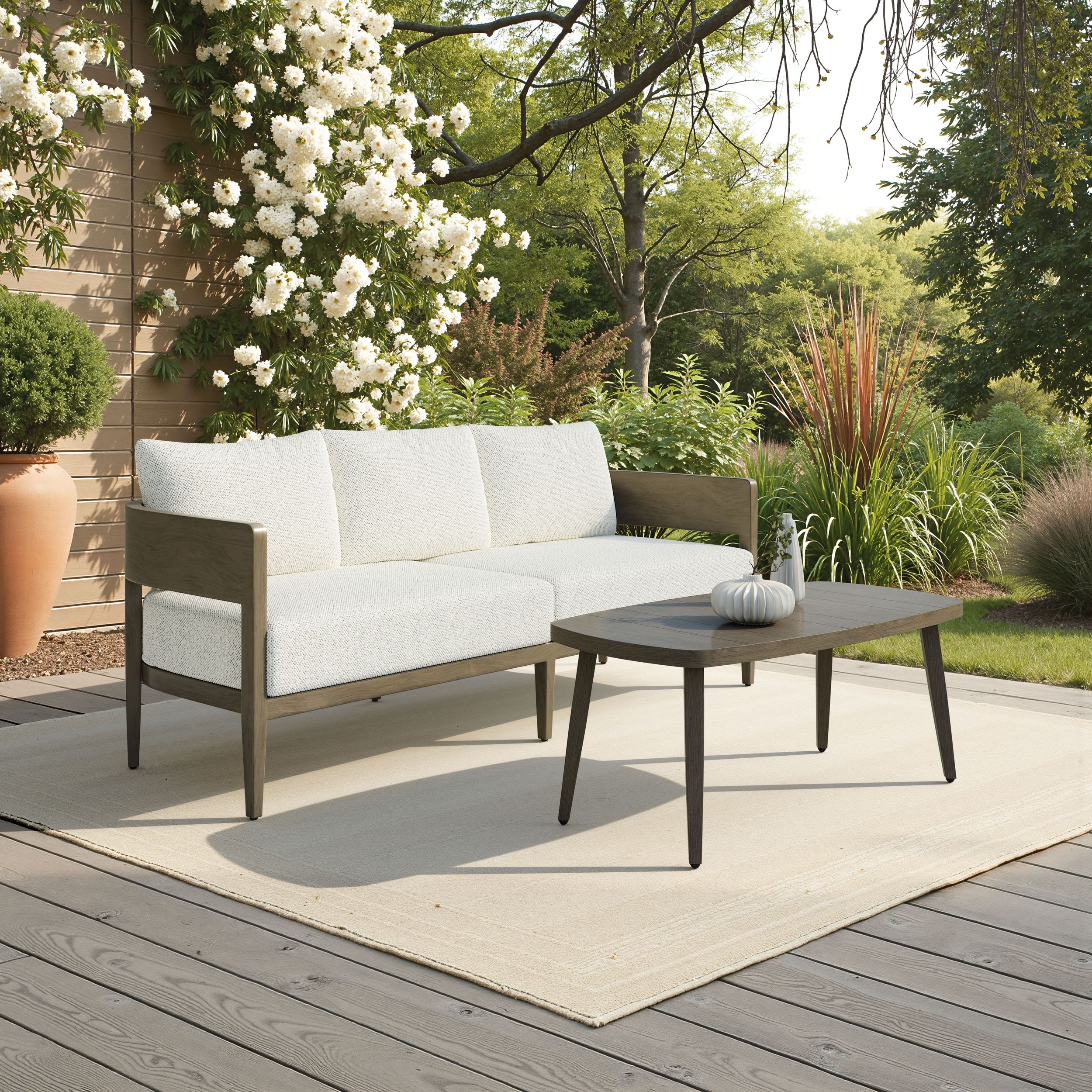 Outdoor Garden Furniture - Laguna Metal Garden Sofa Set 