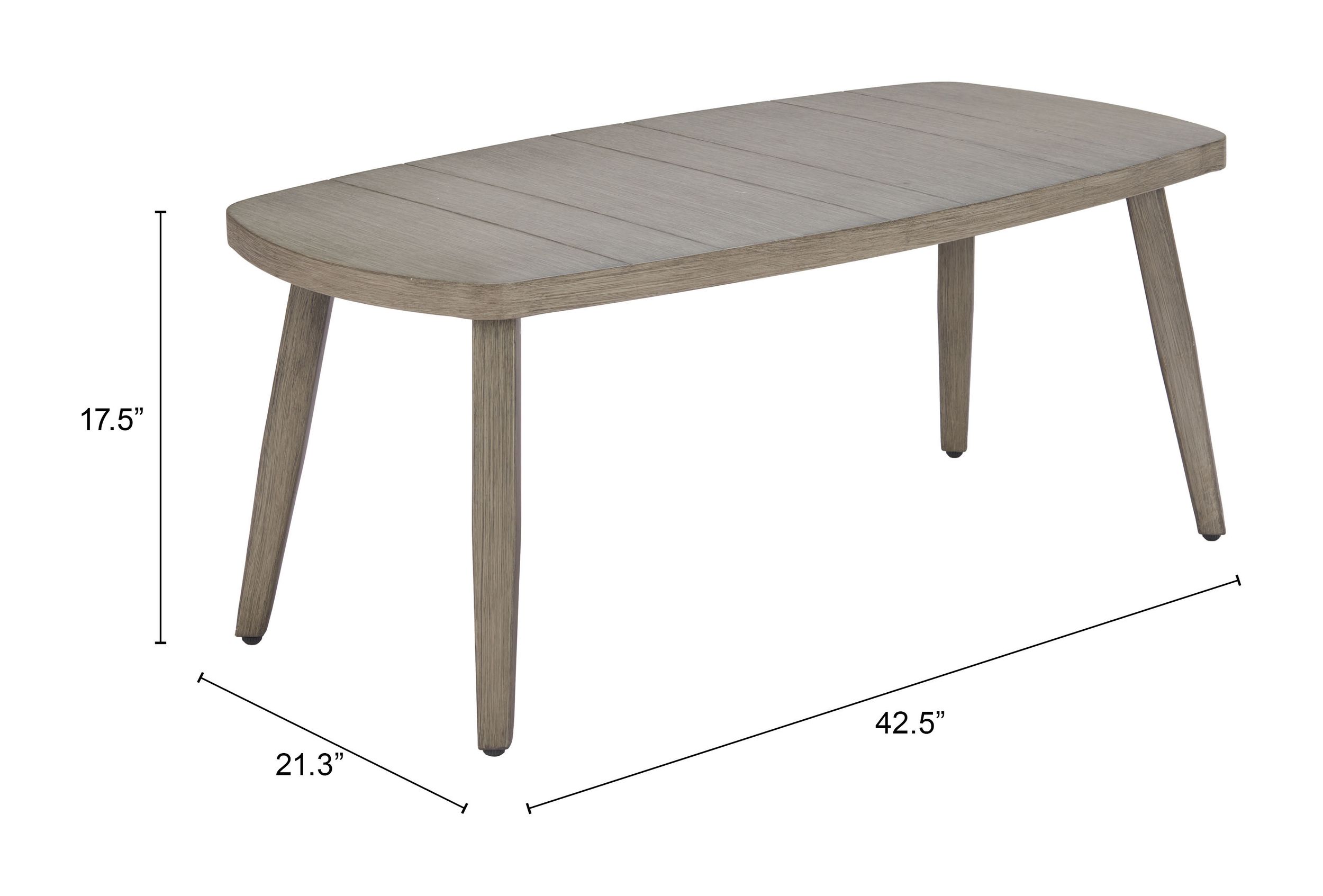 Foret Rectangular Aluminum Coffee Table