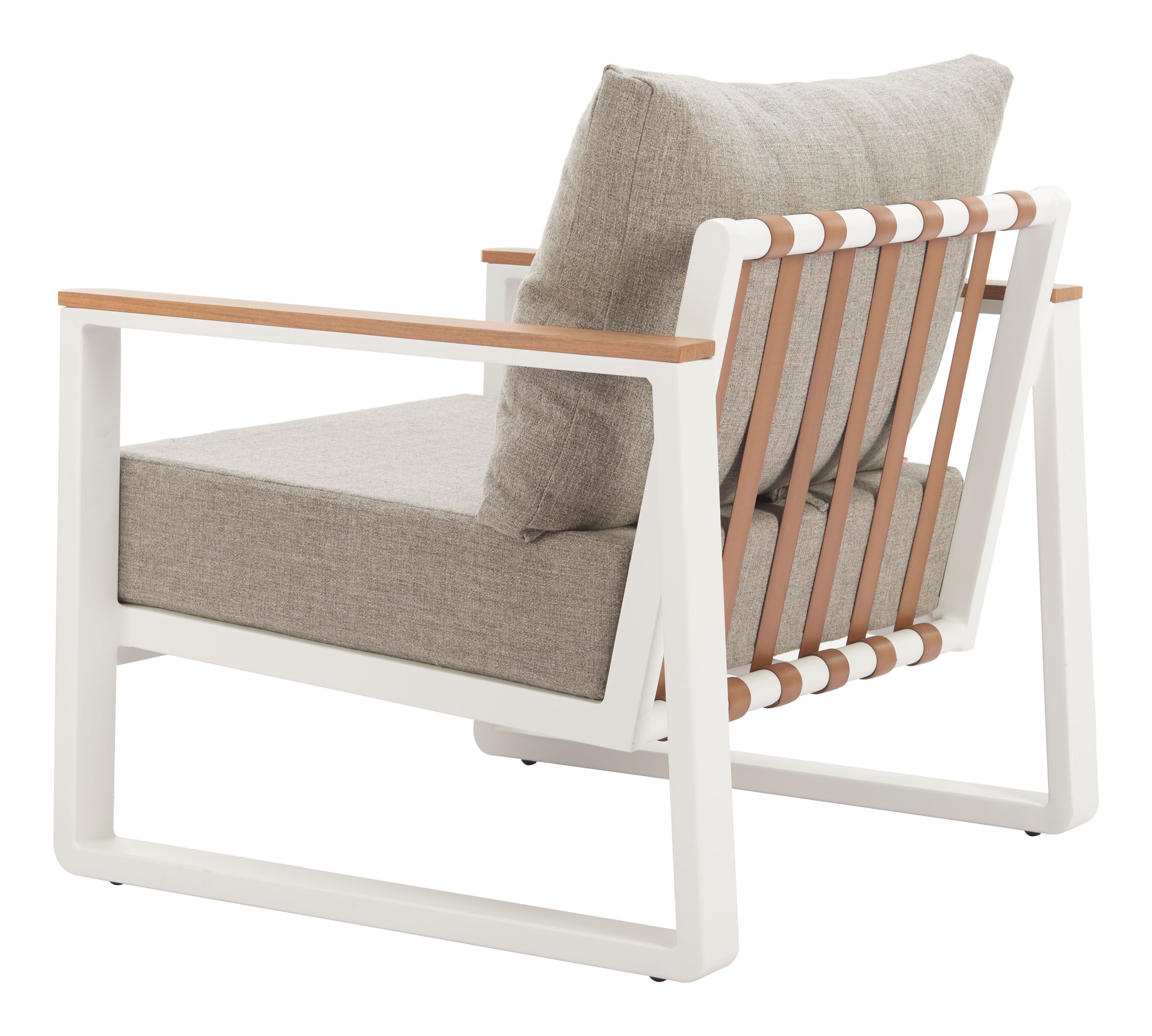Welt Olefin/Aluminum Outdoor Armchair