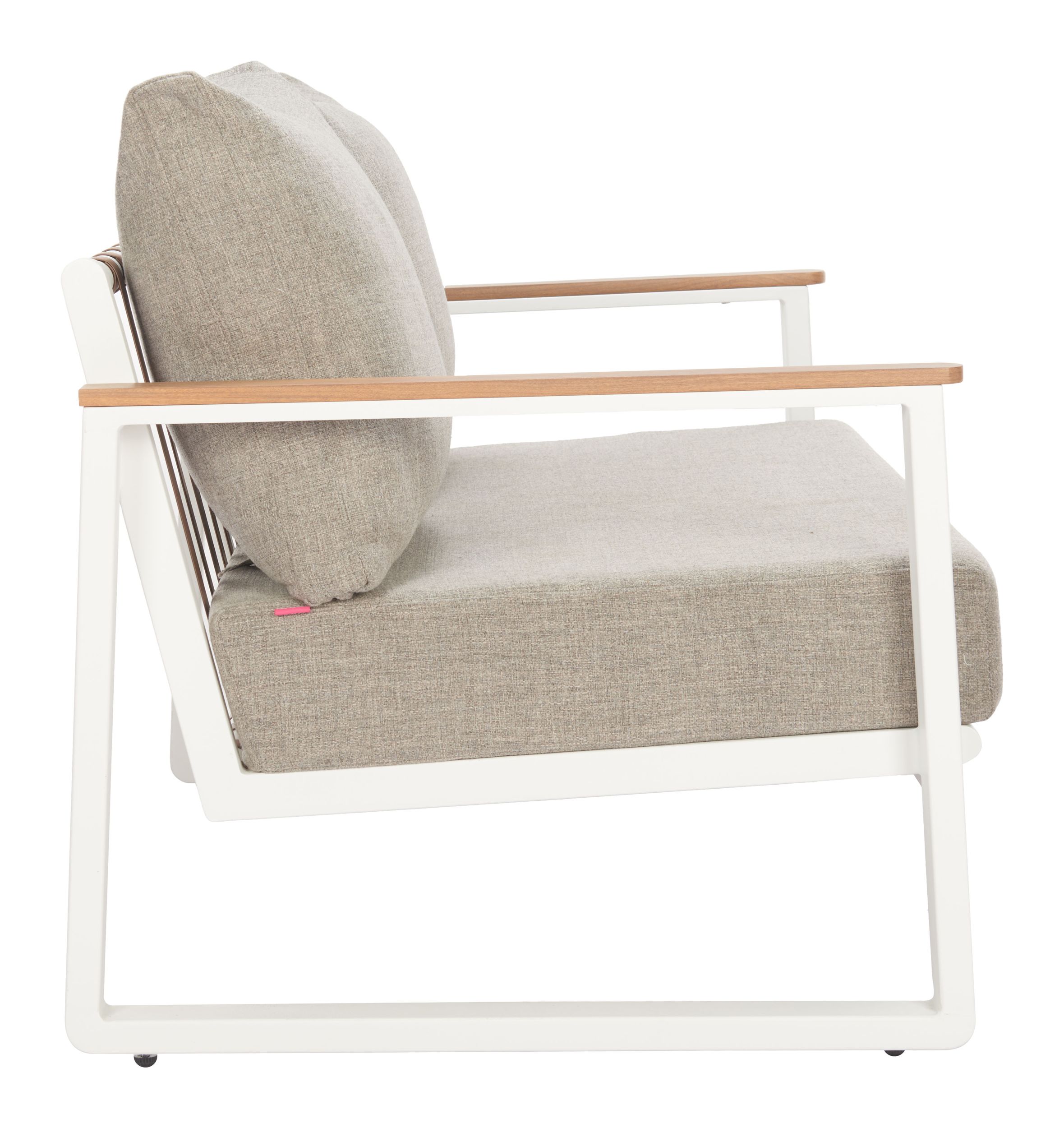 Aruba Armchair with Synthetic Leather Inset
