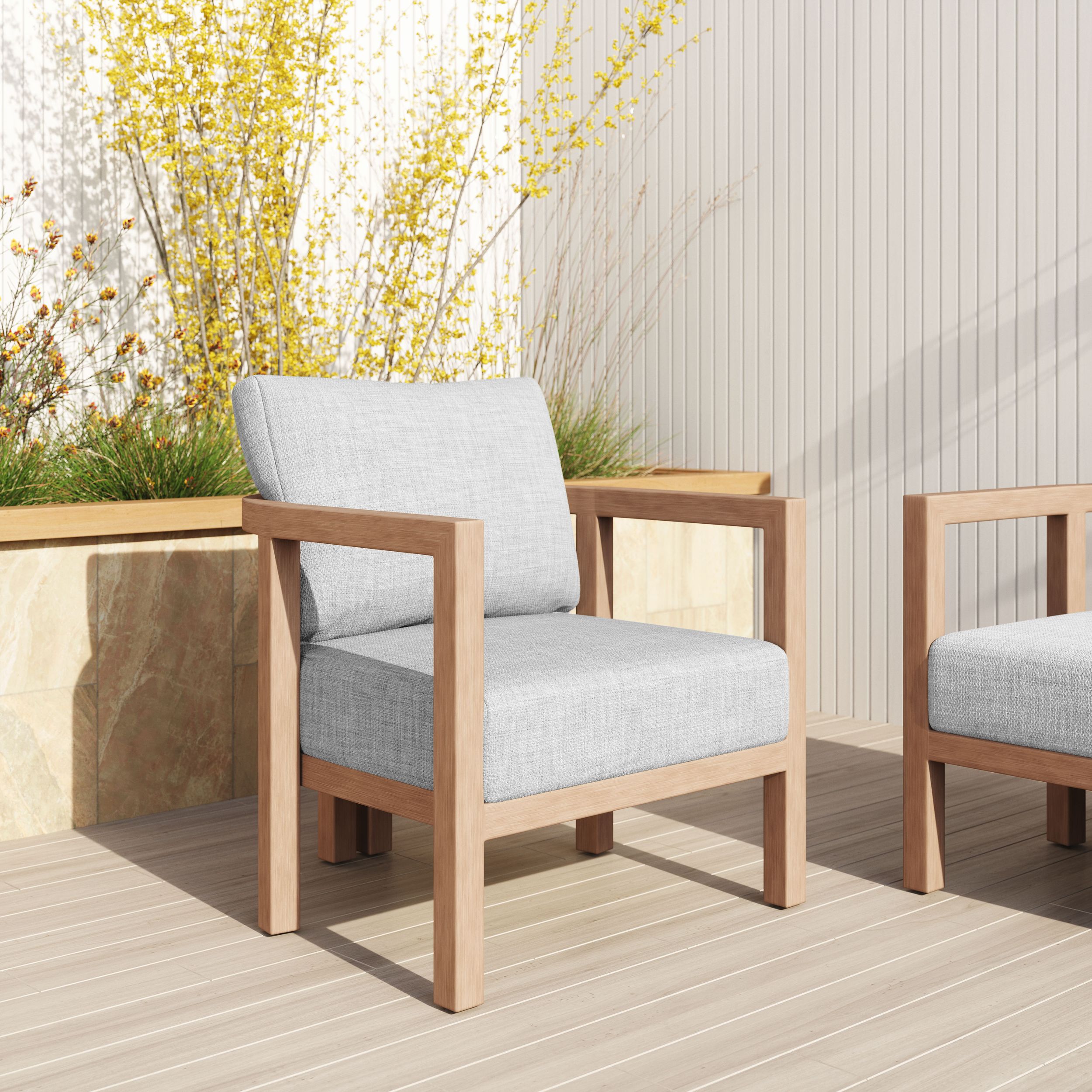 Leto Olefin/Aluminum Outdoor Armchair