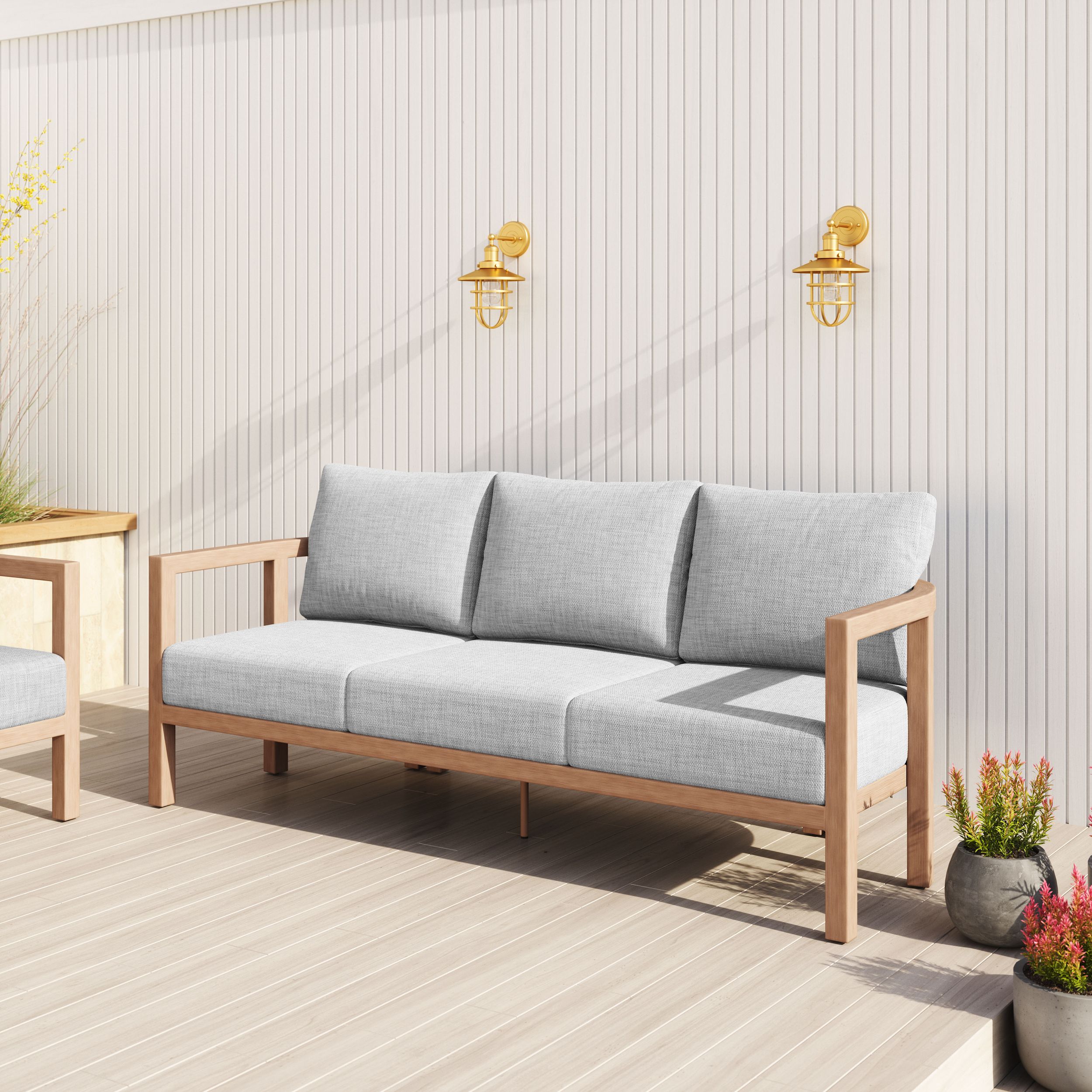 Leto Olefin/Aluminum Outdoor Sofa