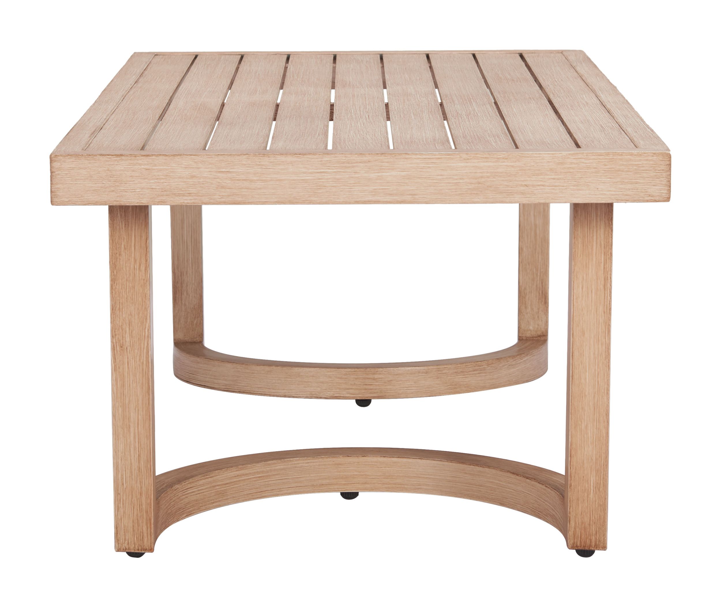 Leto Rectangular Aluminum Outdoor Coffee Table