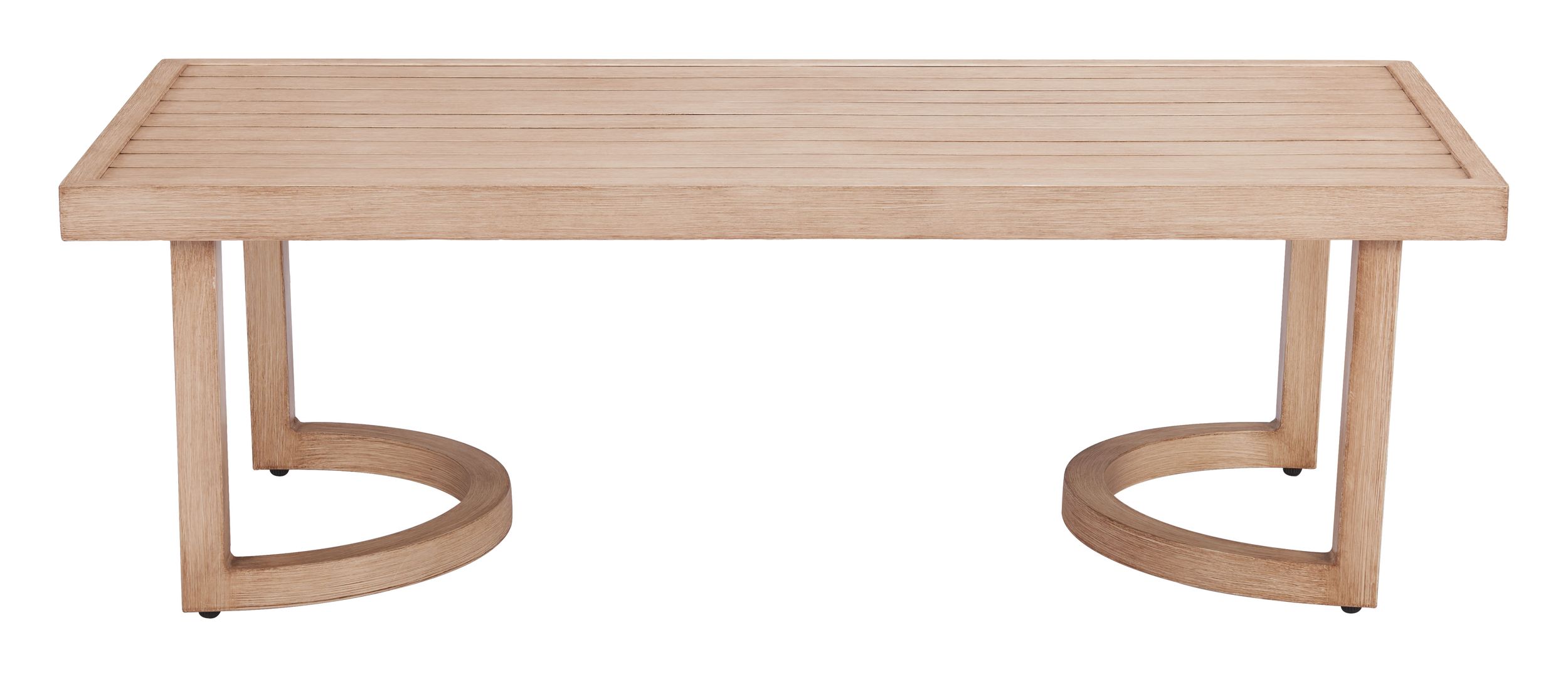 Leto Rectangular Aluminum Outdoor Coffee Table