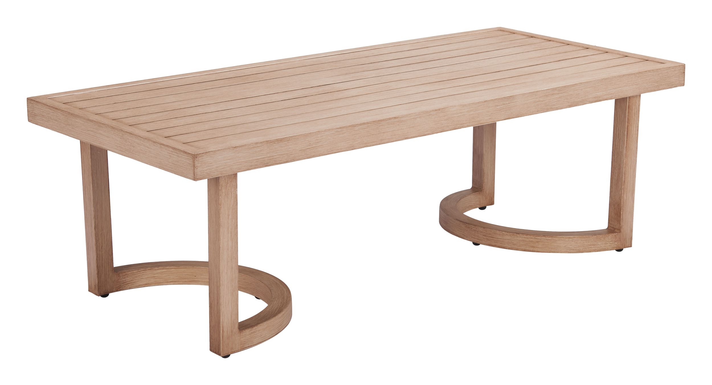 Leto Rectangular Aluminum Outdoor Coffee Table