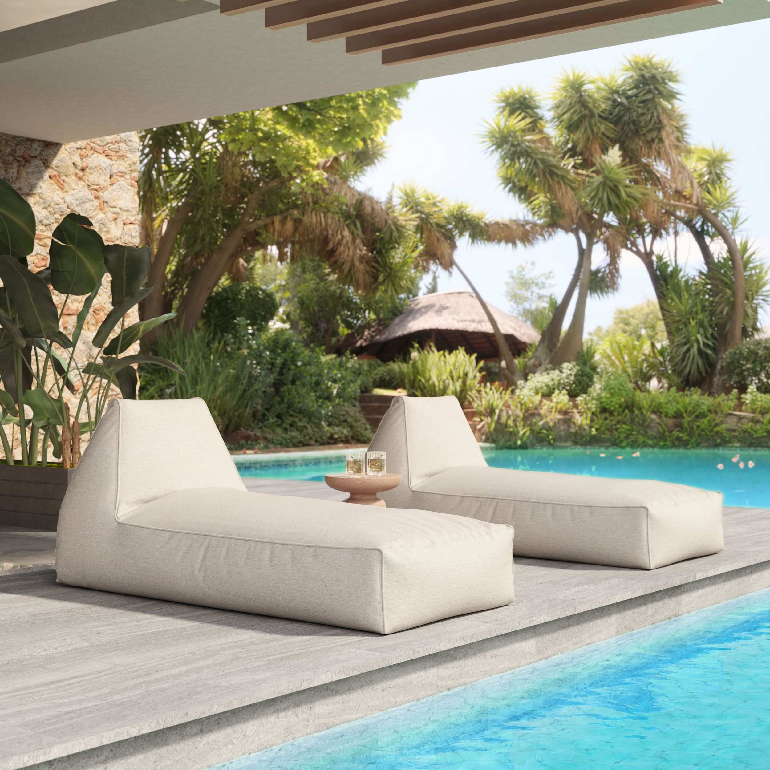 Kalm Olefin Outdoor Lounge Chair