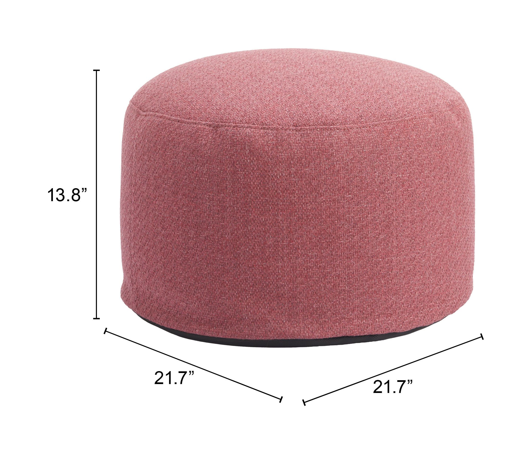 Aruz Round Olefin Outdoor Ottoman