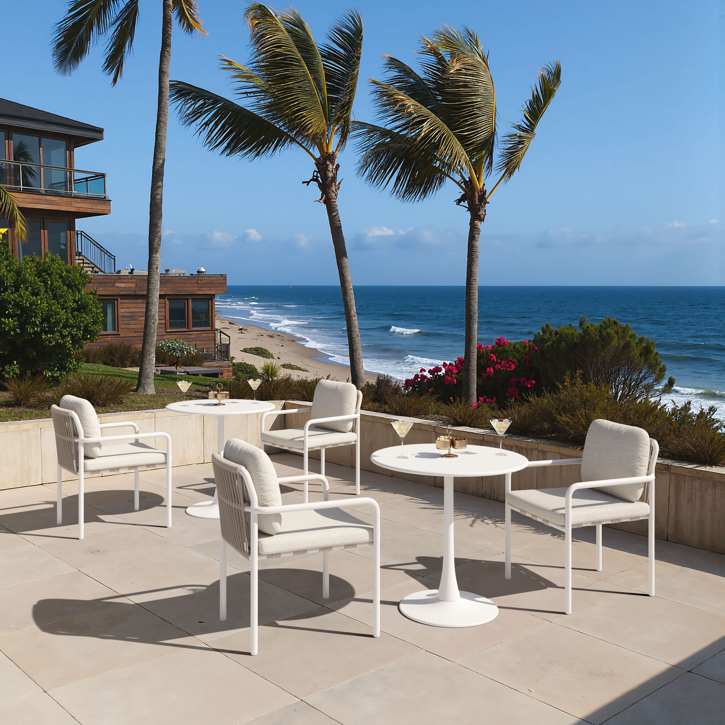 Aite Olefin/Aluminum Outdoor Dining Chair