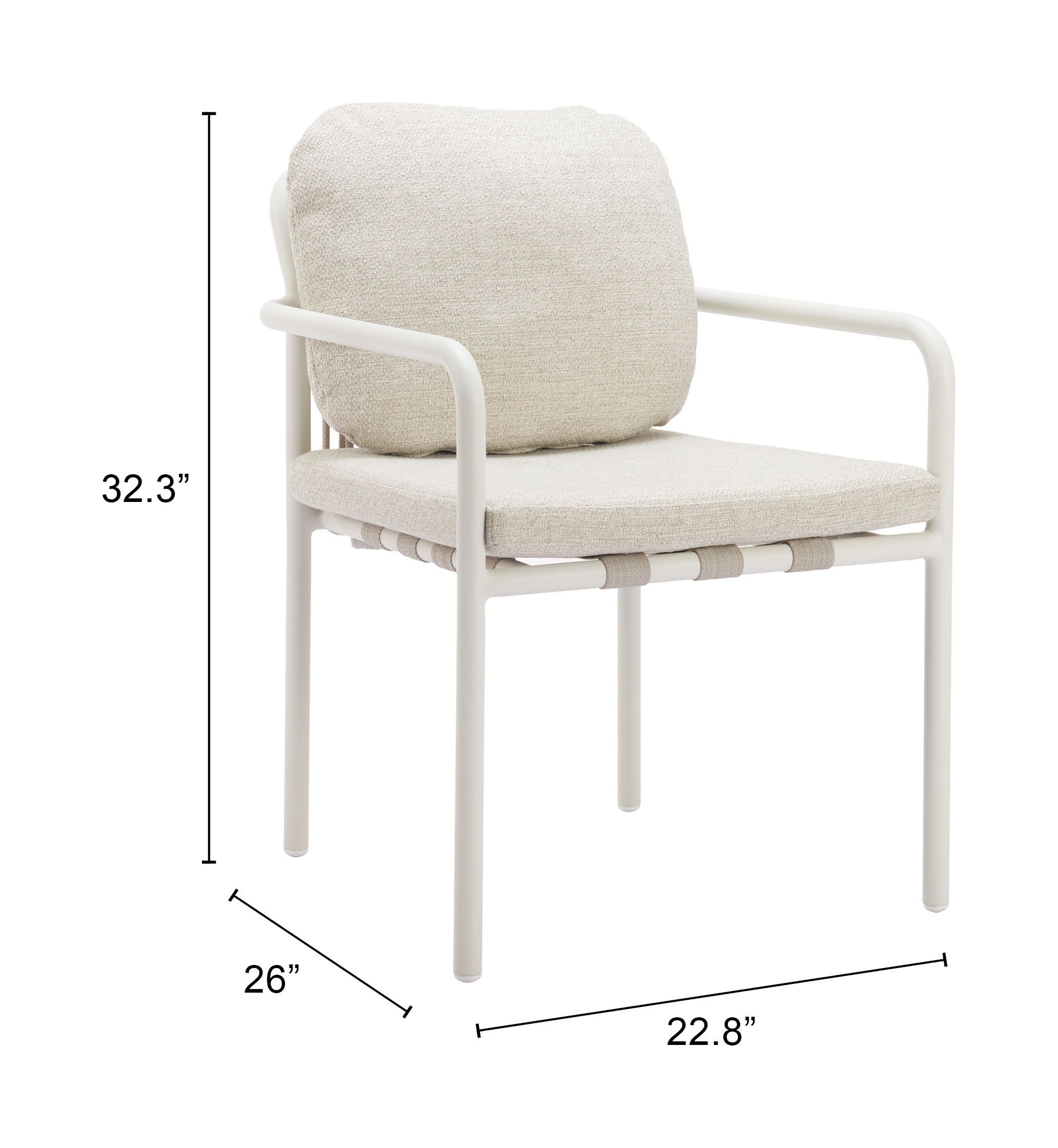 Aite Olefin/Aluminum Outdoor Dining Chair