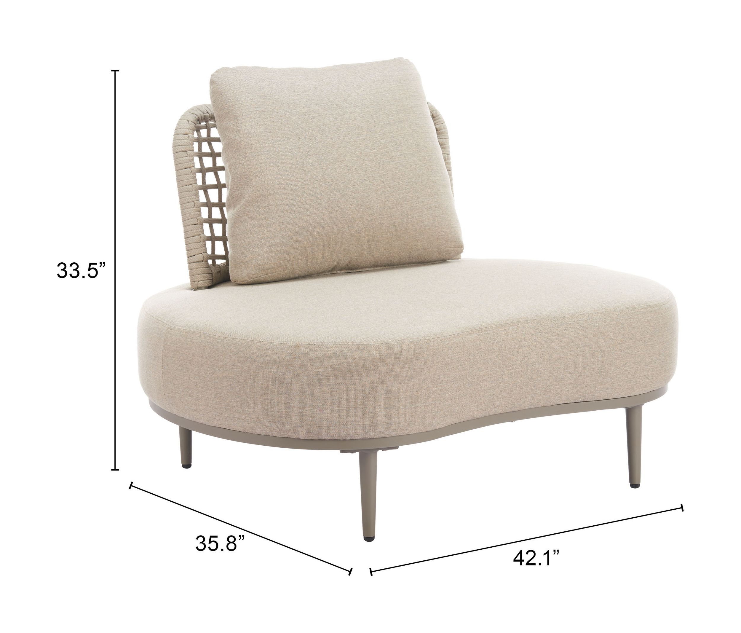 Ruhe Olefin/Aluminum Outdoor Accent Chair