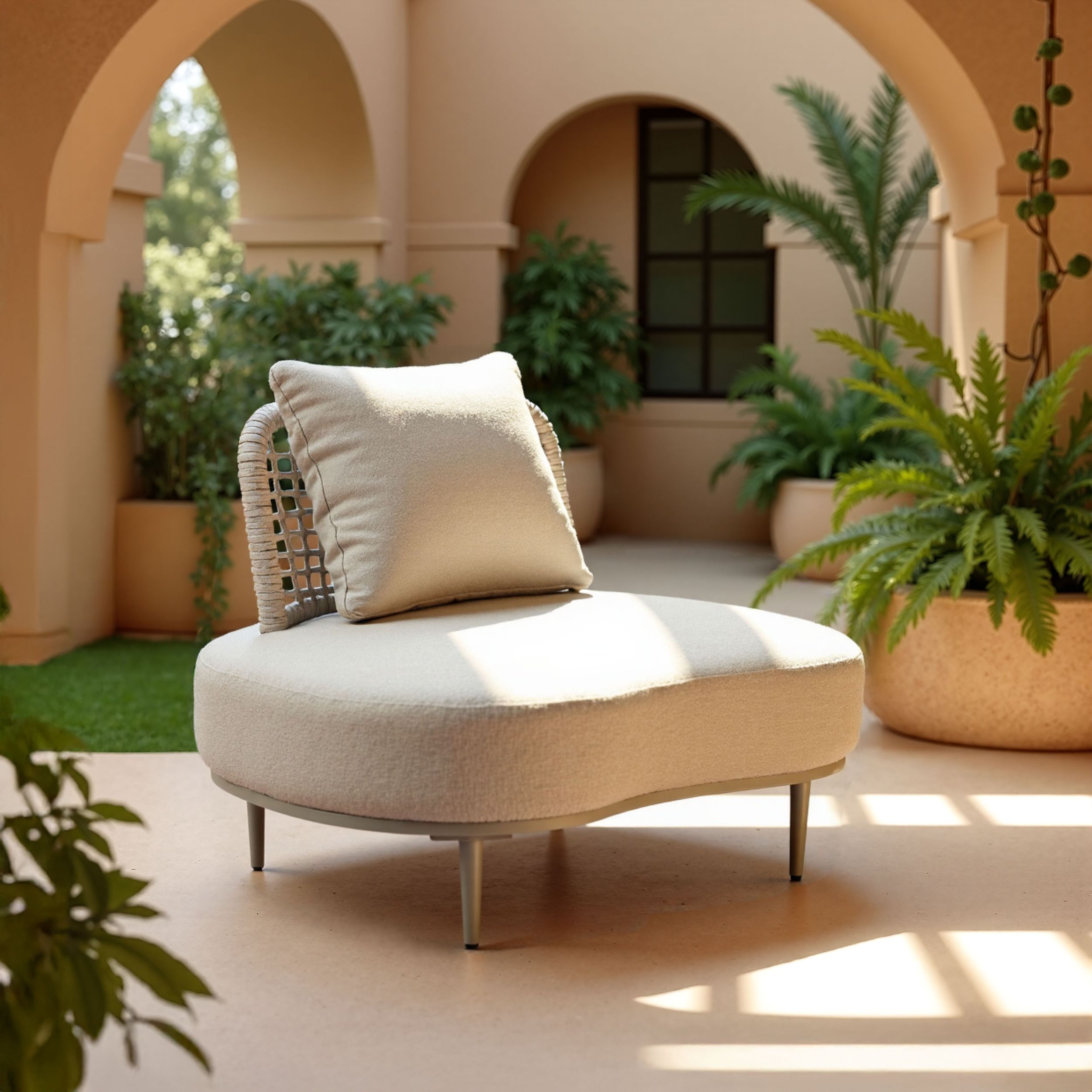 Ruhe Olefin/Aluminum Outdoor Accent Chair