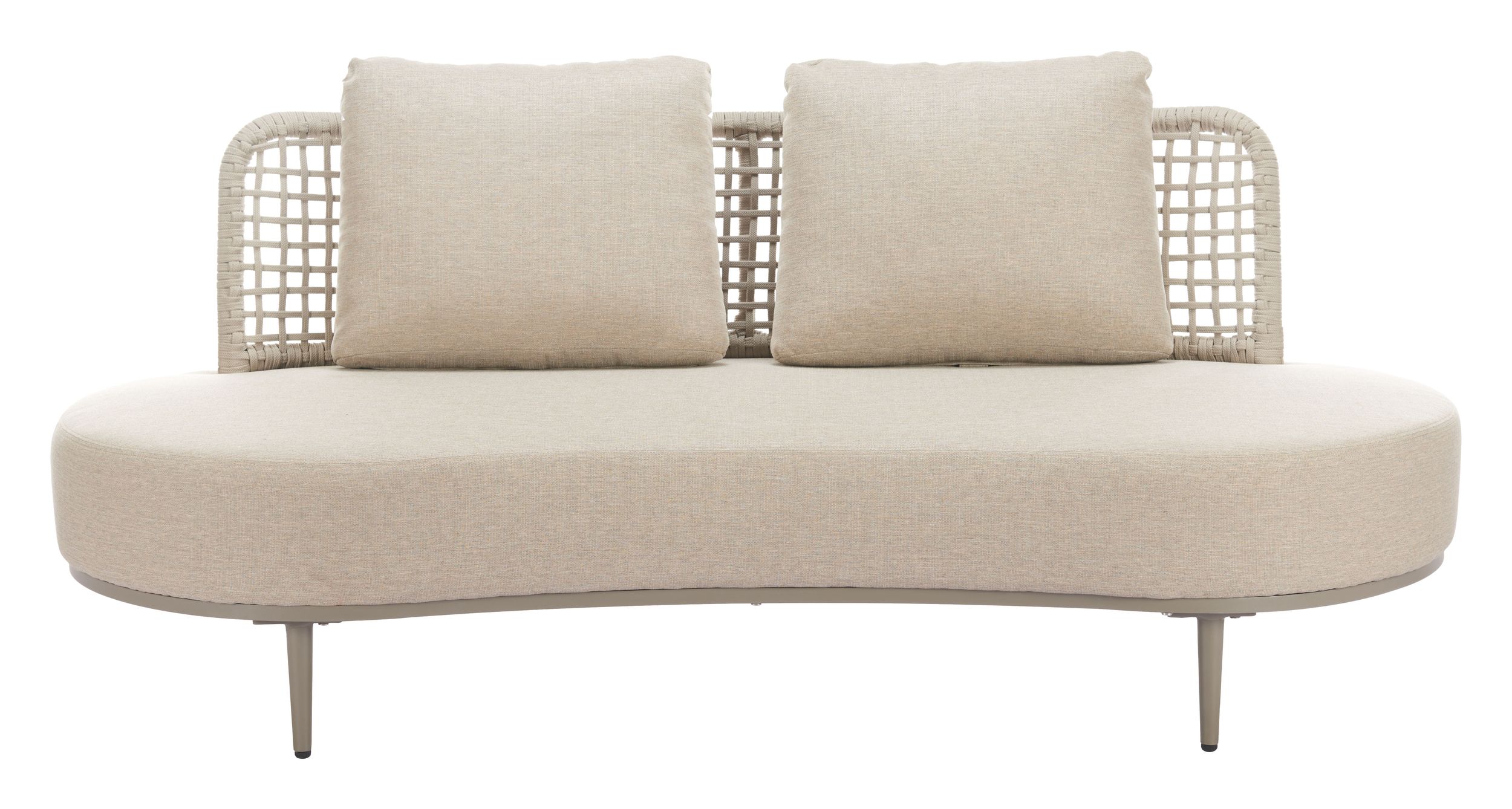 Ruhe Olefin/Synthetic Rattan Weave Outdoor Sofa