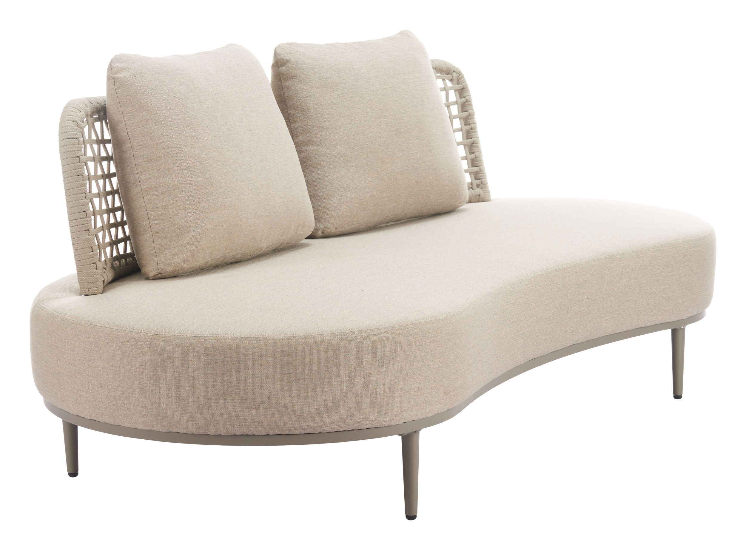 Ruhe Olefin/Synthetic Rattan Weave Outdoor Sofa