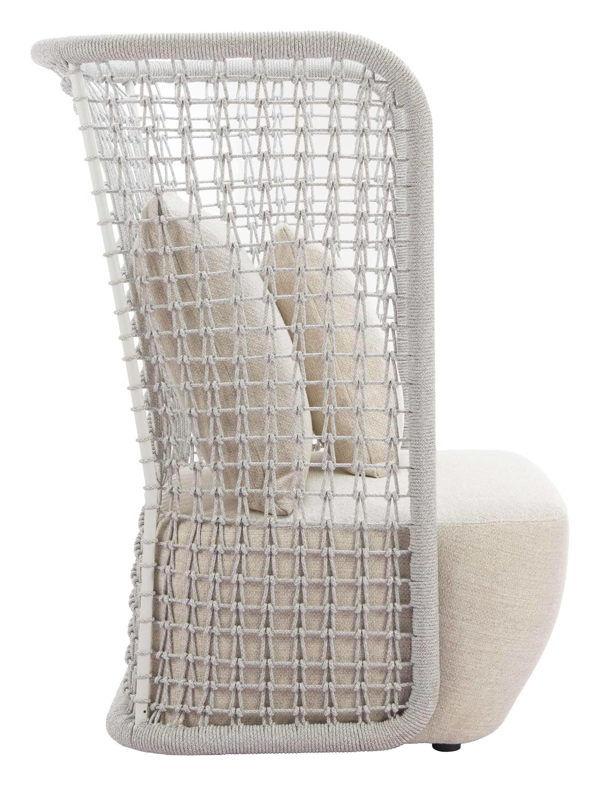 Hudu Olefin/Aluminum Accent Chair
