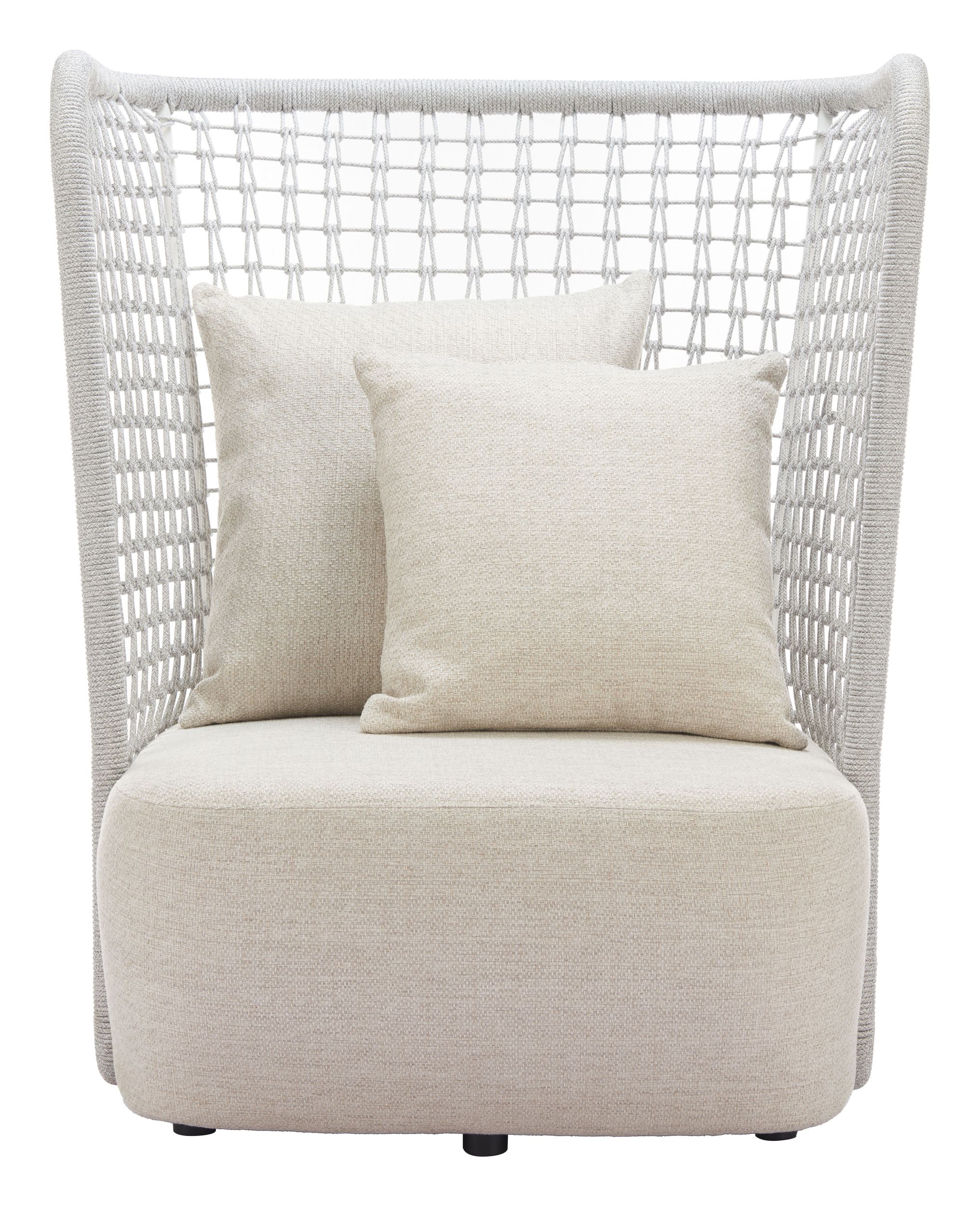 Hudu Olefin/Aluminum Accent Chair
