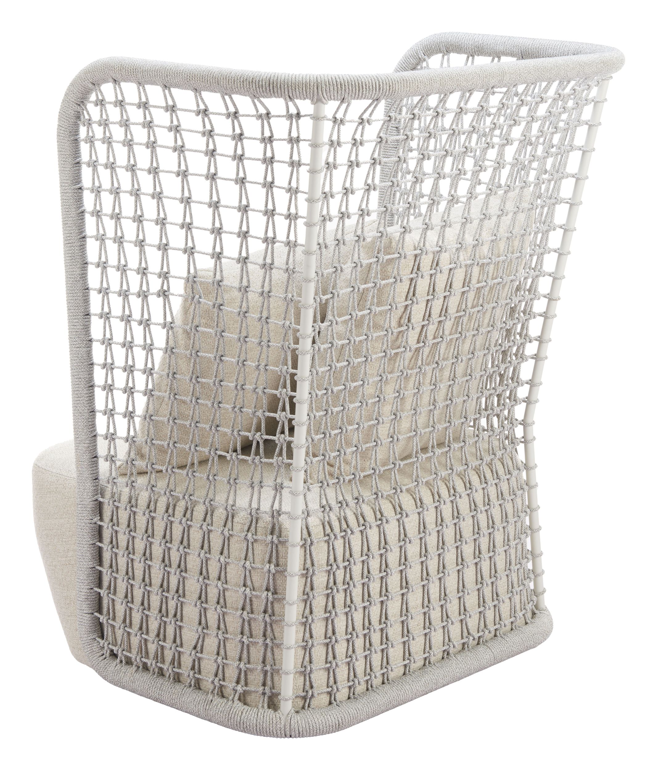Hudu Olefin/Aluminum Accent Chair