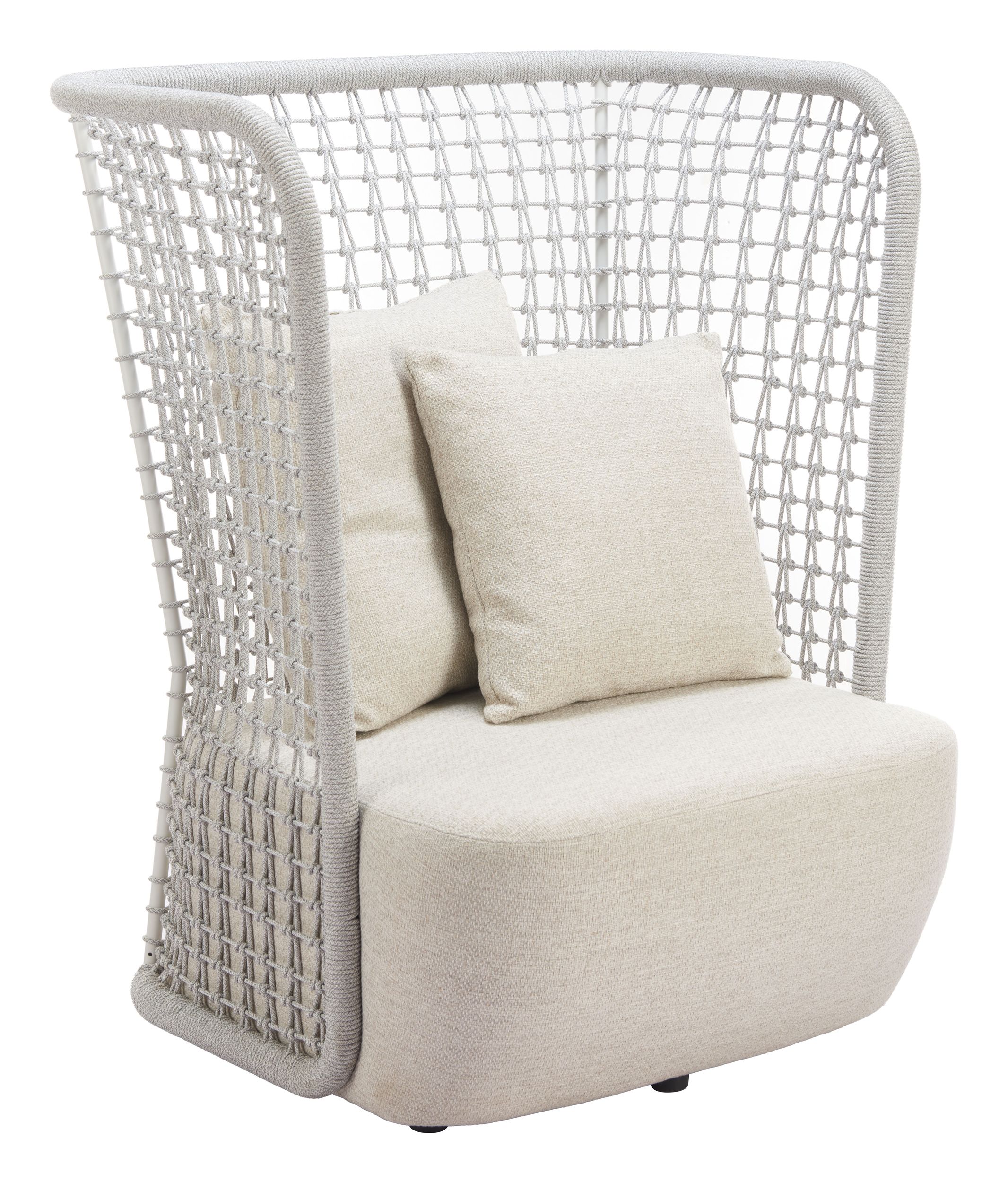 Hudu Olefin/Aluminum Accent Chair